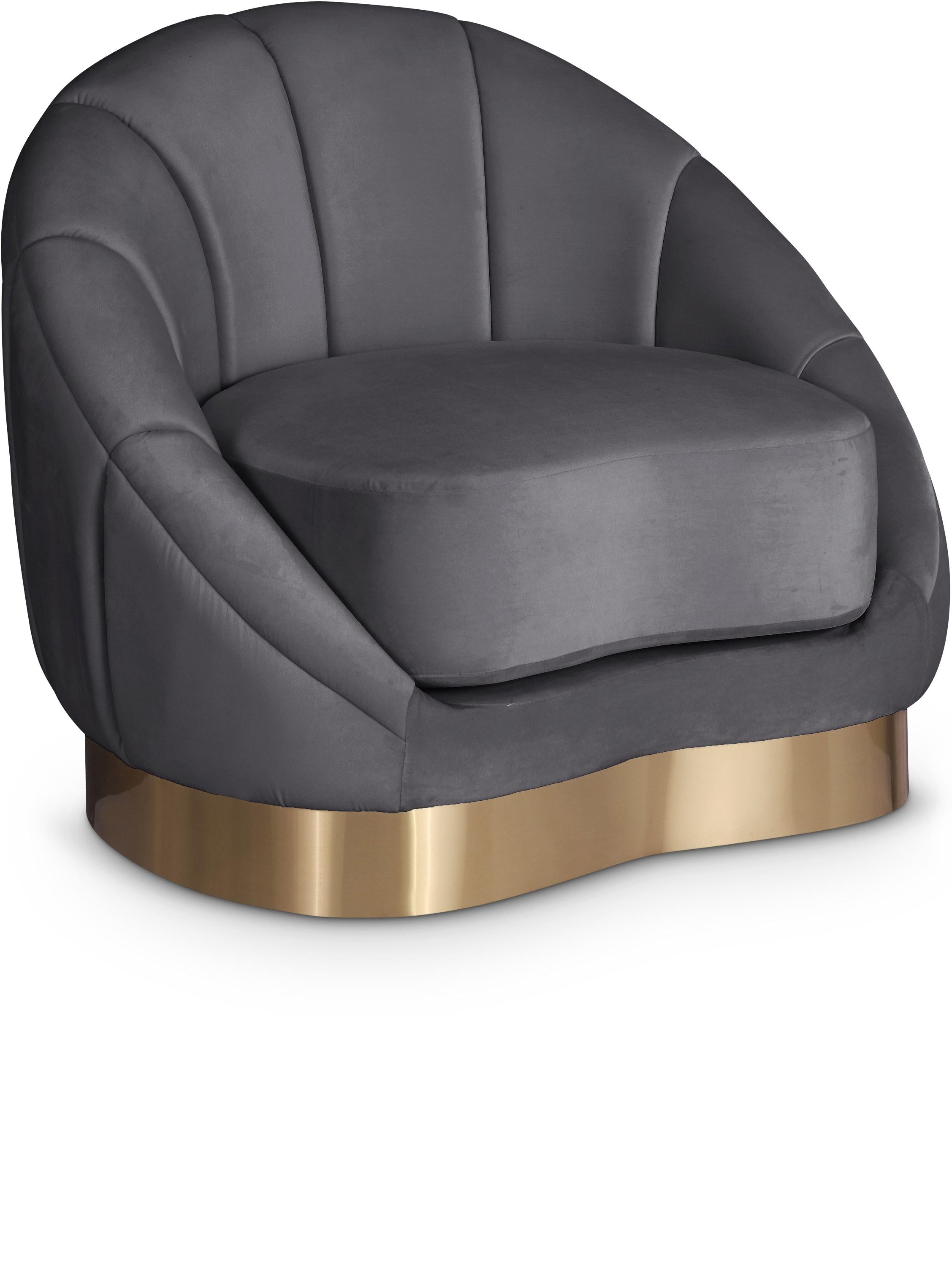 Shelly Grey Velvet Chair - Luxury Home Furniture (MI)