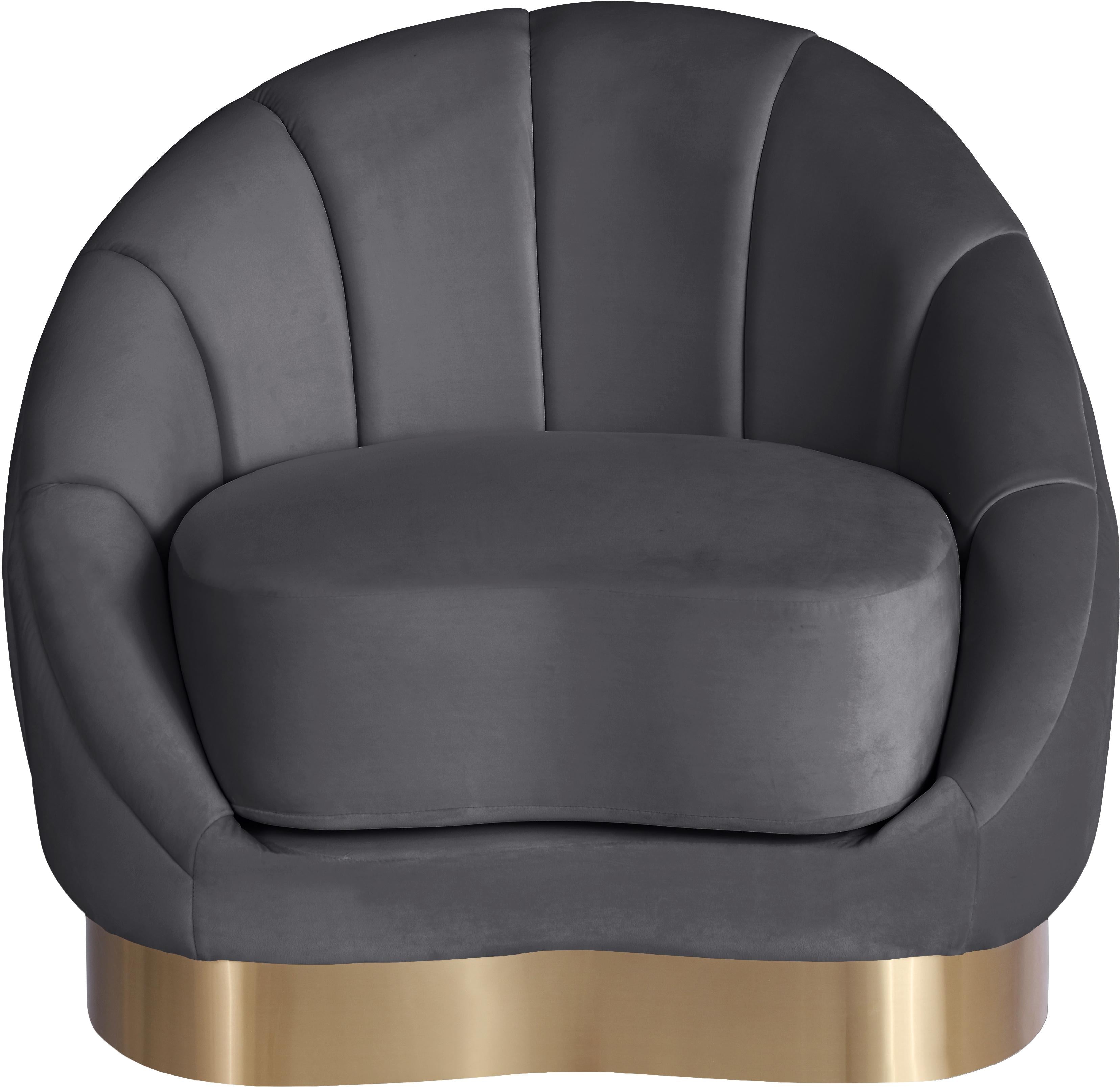 Shelly Grey Velvet Chair - Luxury Home Furniture (MI)