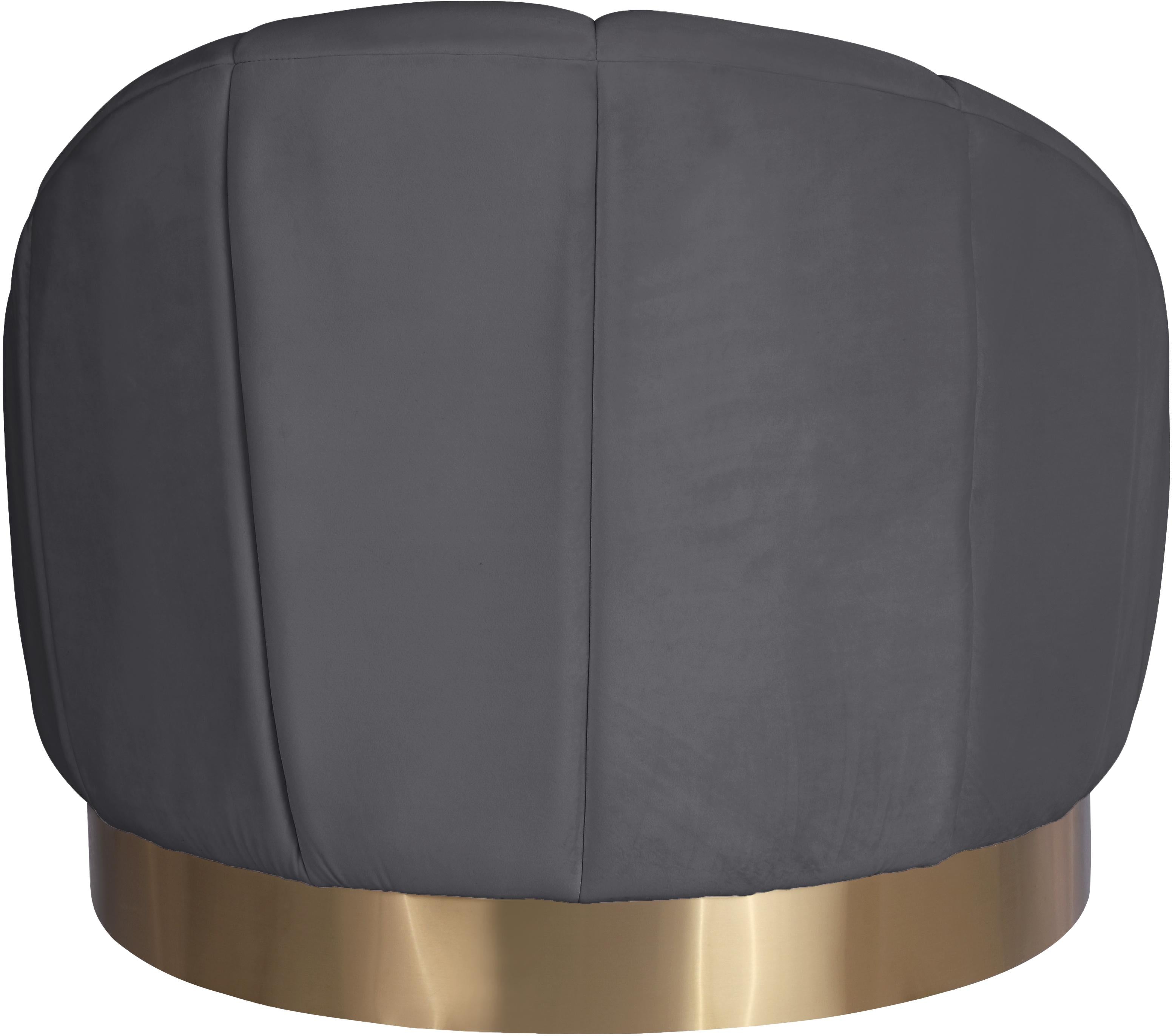 Shelly Grey Velvet Chair - Luxury Home Furniture (MI)