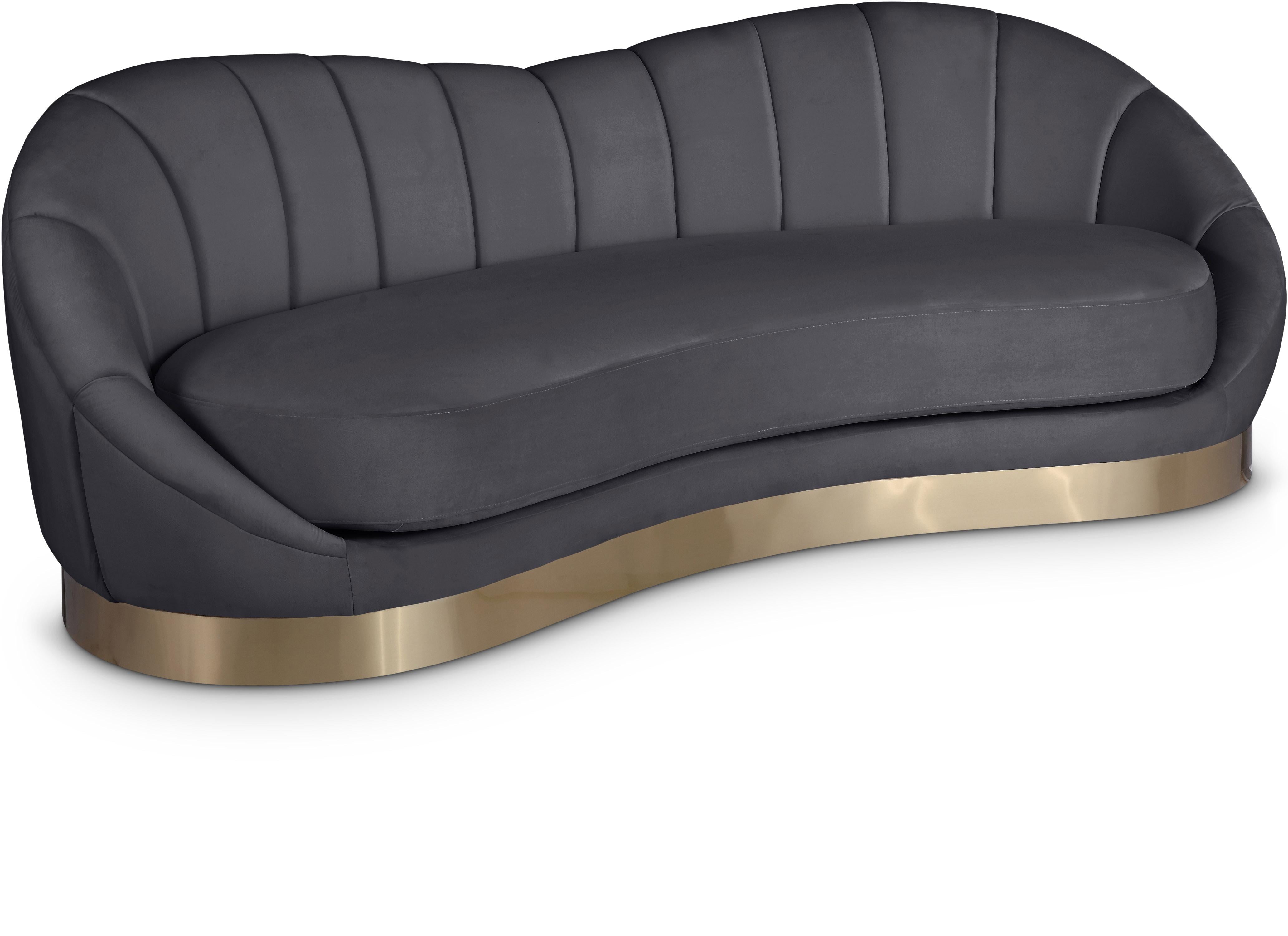Shelly Grey Velvet Sofa - Luxury Home Furniture (MI)
