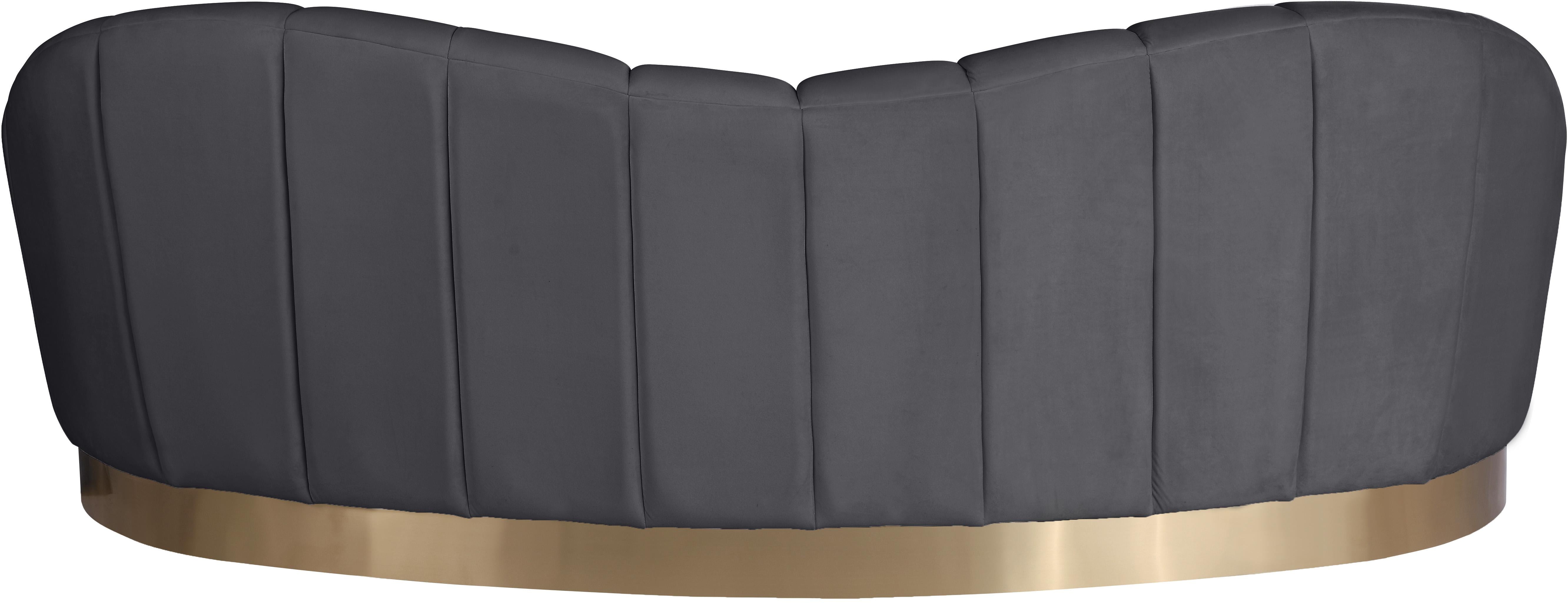 Shelly Grey Velvet Sofa - Luxury Home Furniture (MI)