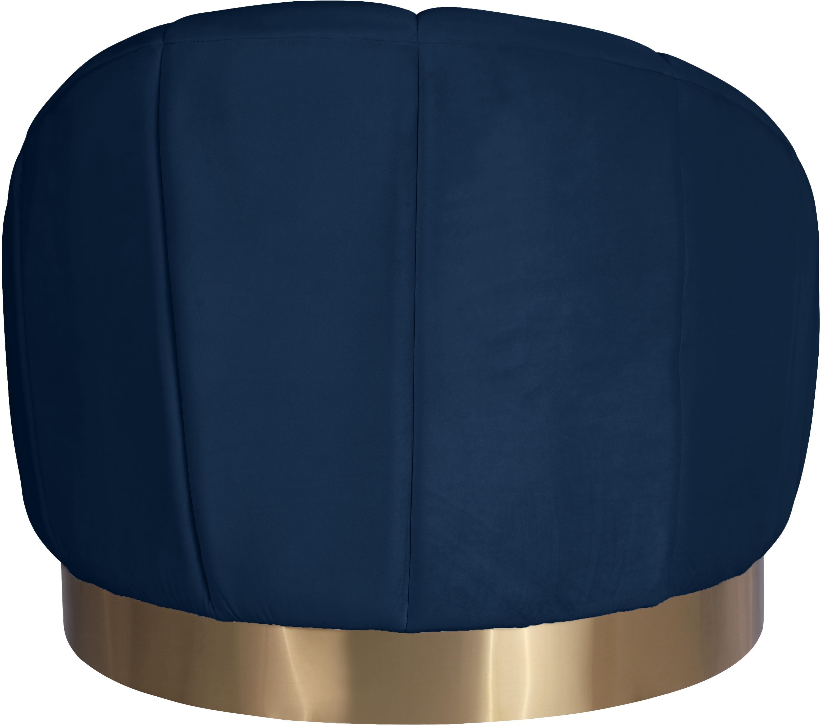 Shelly Navy Velvet Chair - Luxury Home Furniture (MI)