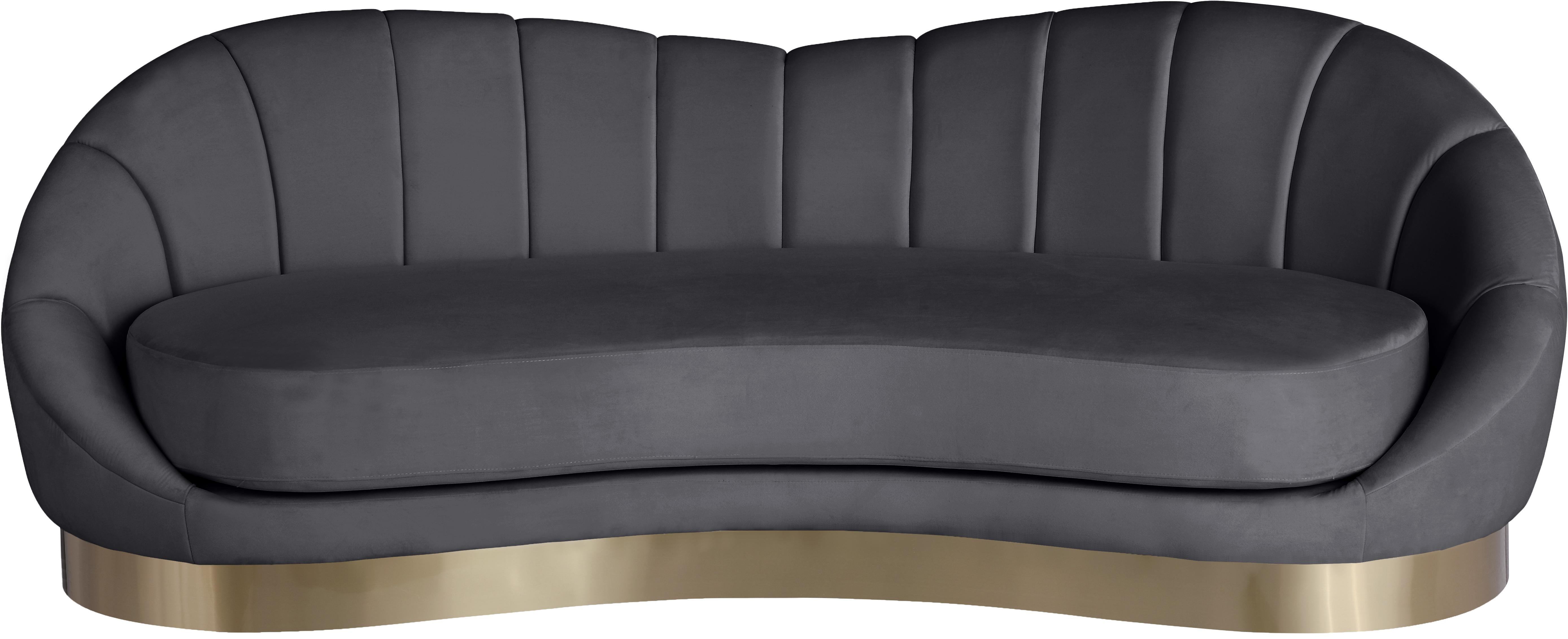 Shelly Grey Velvet Sofa - Luxury Home Furniture (MI)