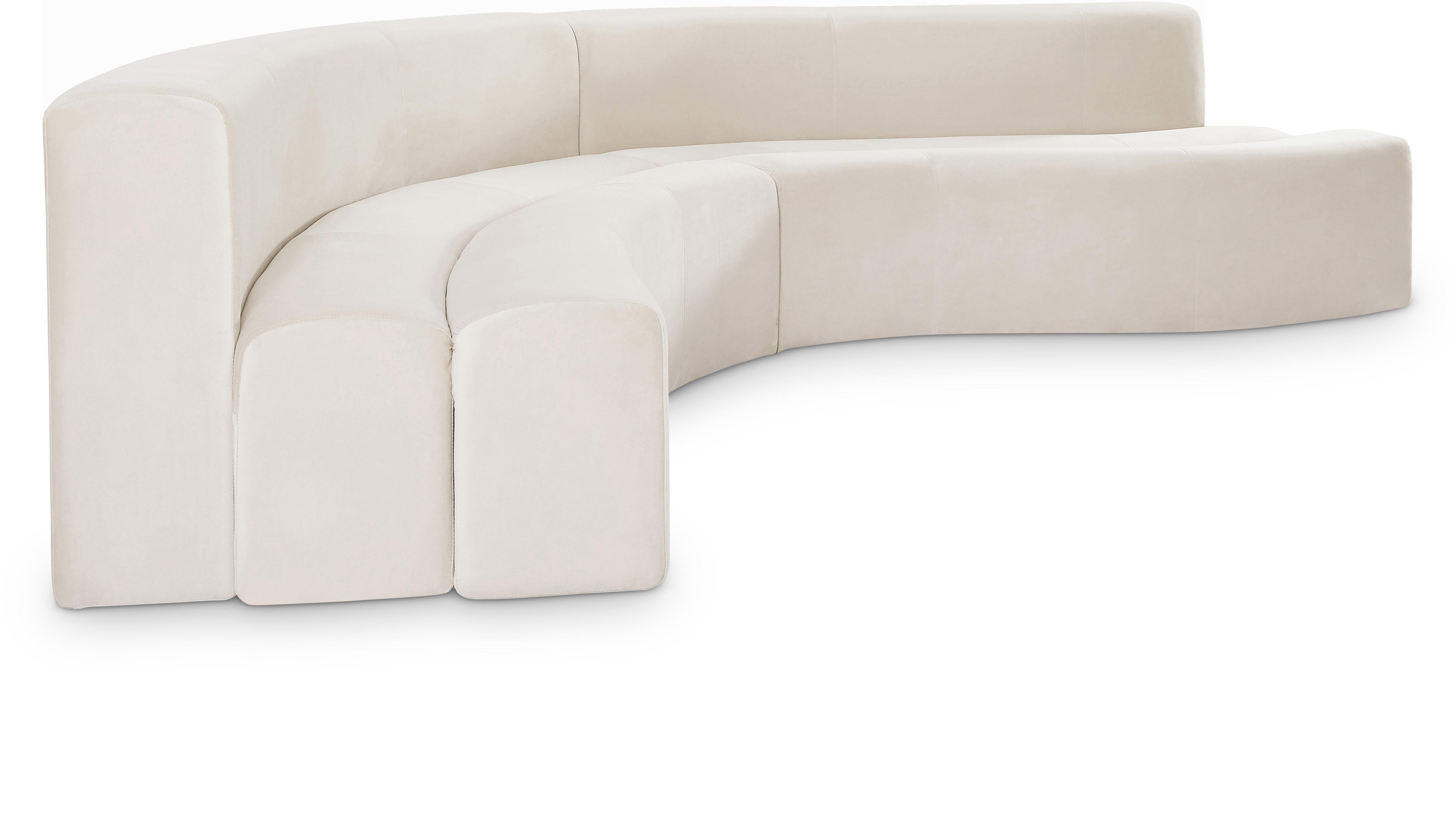 Curl Cream Velvet 2pc. Sectional - Luxury Home Furniture (MI)