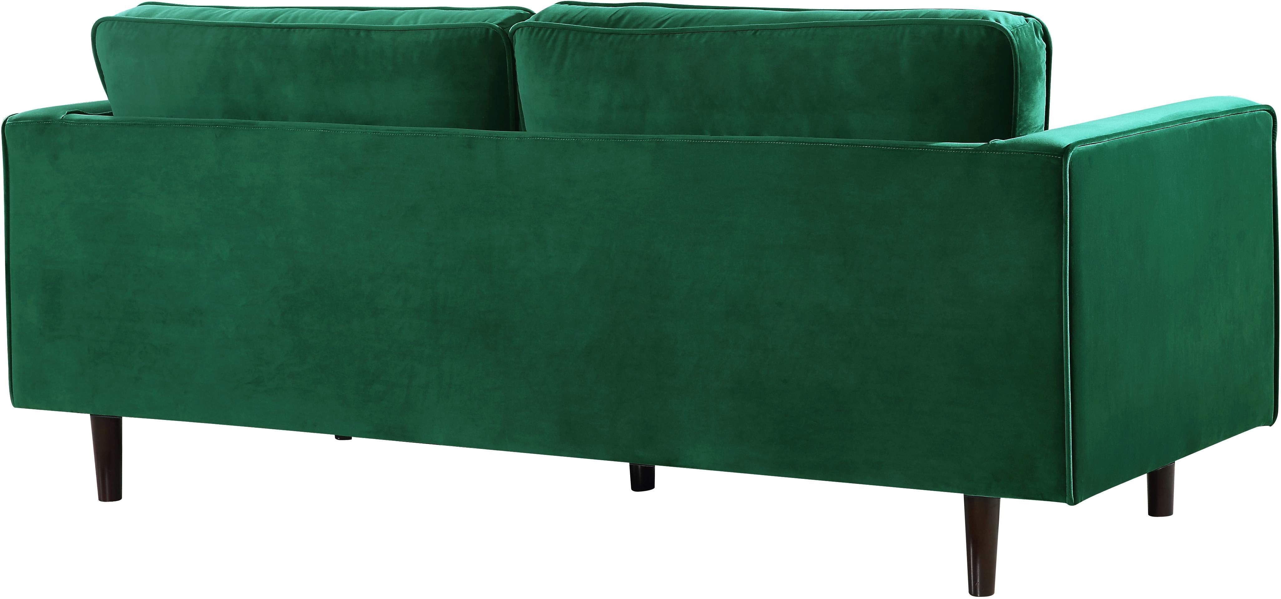 Emily Green Velvet Loveseat - Luxury Home Furniture (MI)
