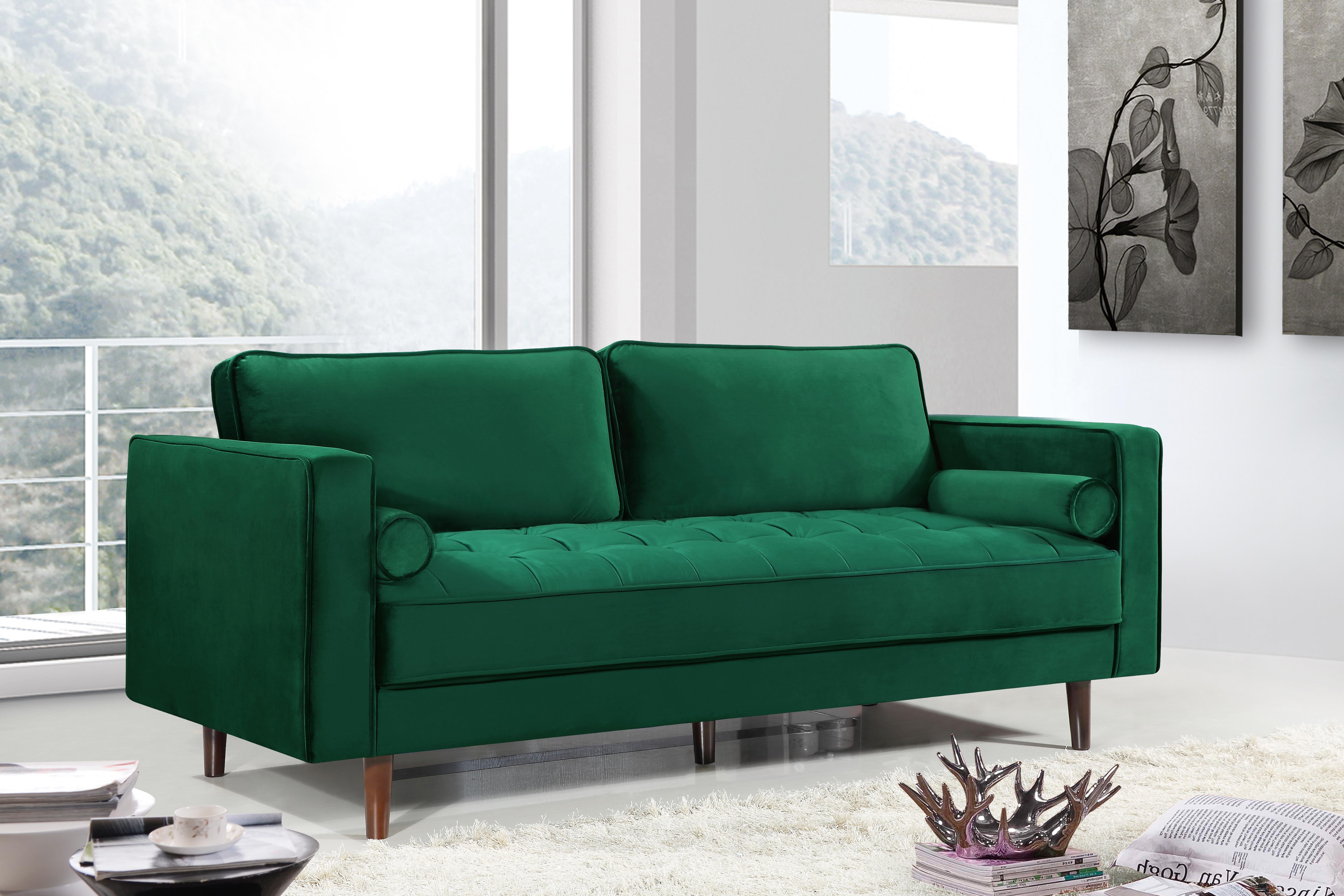 Emily Green Velvet Sofa - Luxury Home Furniture (MI)