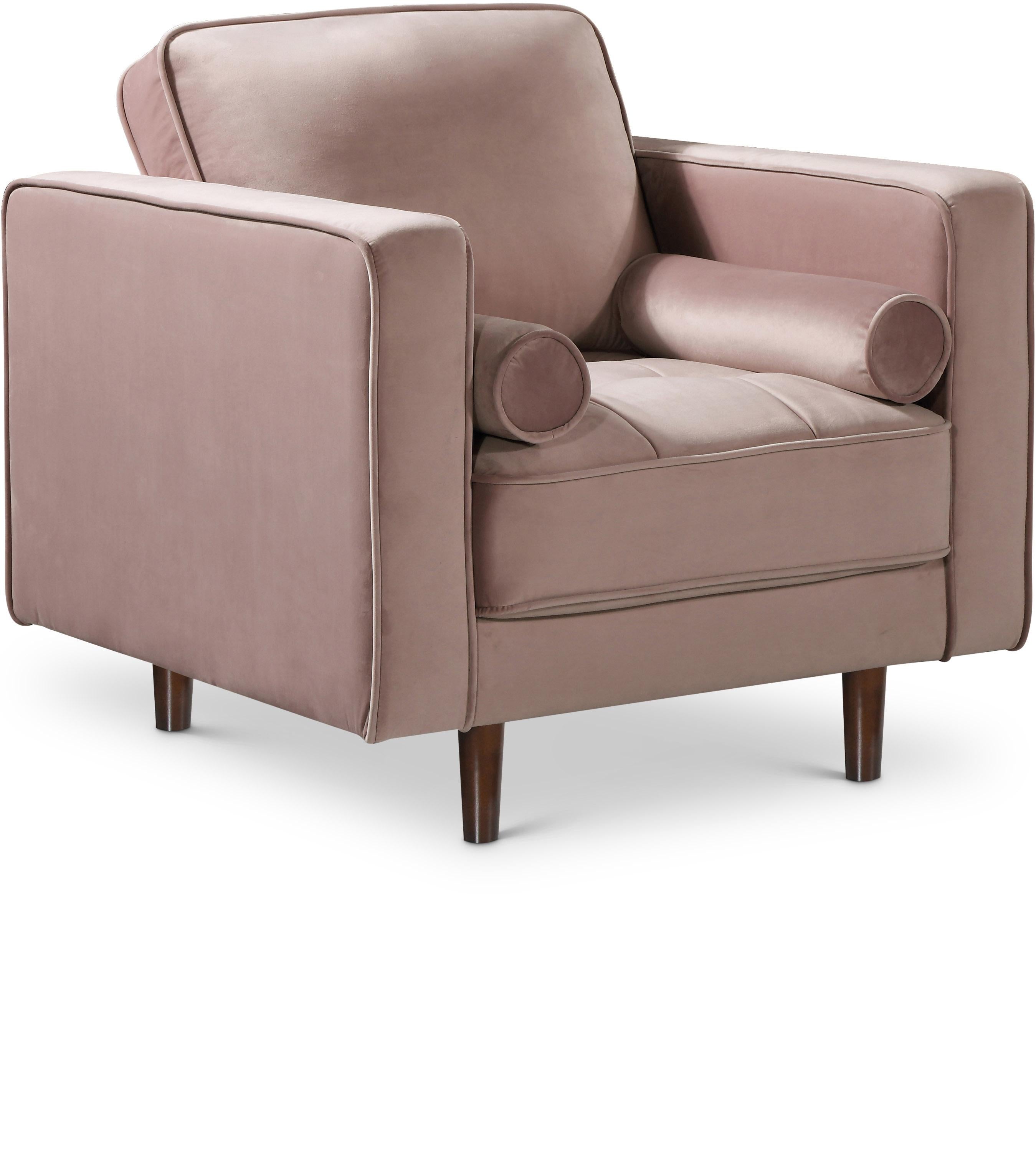 Emily Pink Velvet Chair - Luxury Home Furniture (MI)