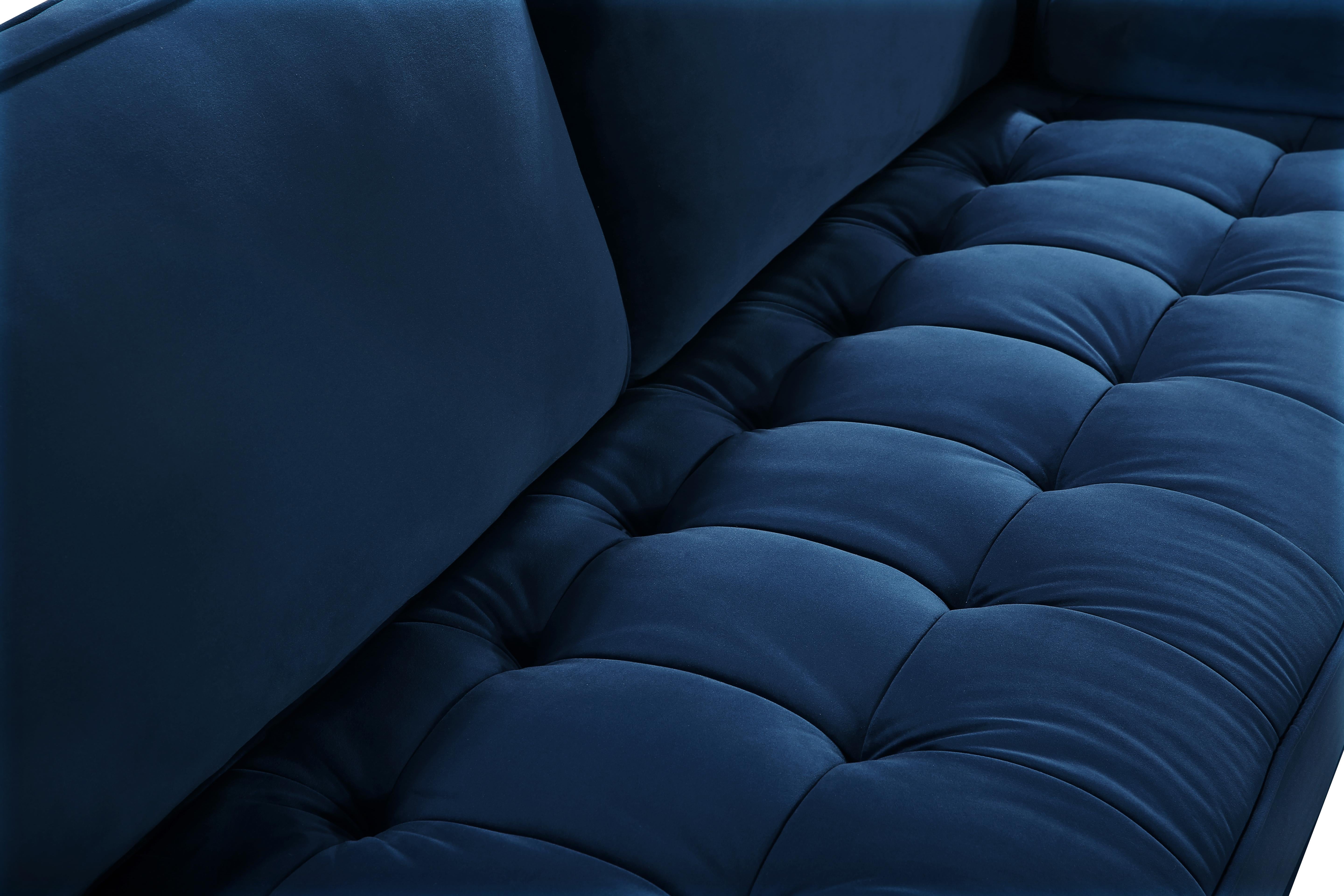 Emily Navy Velvet Sofa - Luxury Home Furniture (MI)
