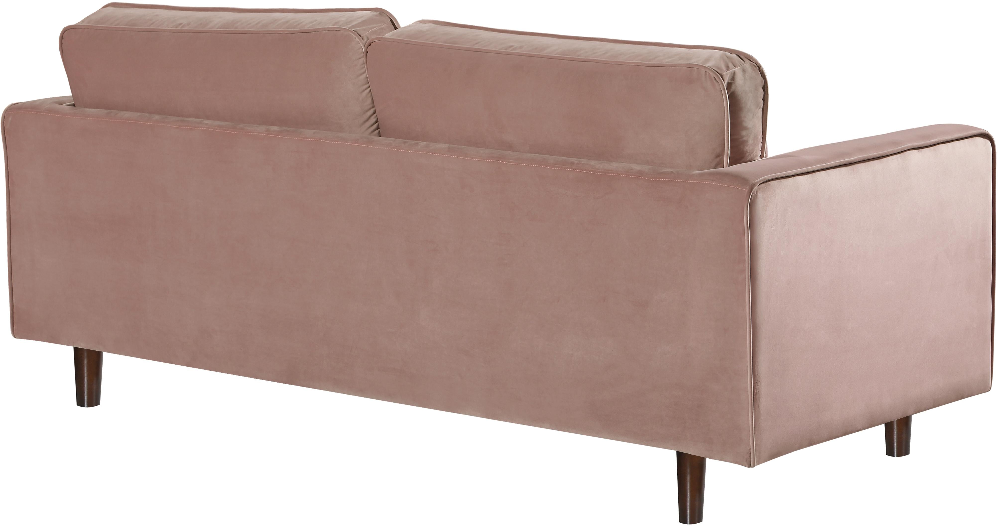 Emily Pink Velvet Loveseat - Luxury Home Furniture (MI)