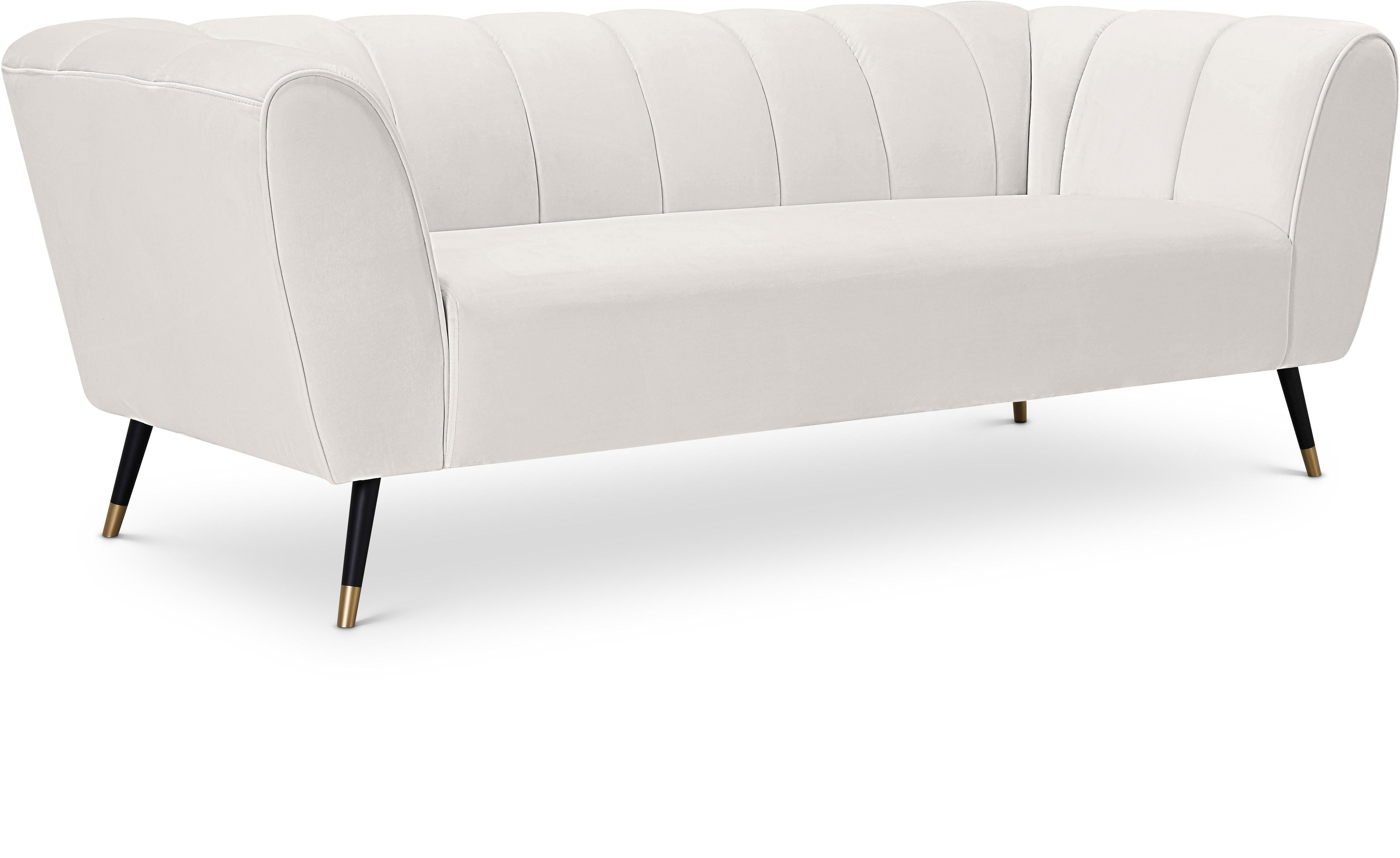 Beaumont Cream Velvet Sofa - Luxury Home Furniture (MI)
