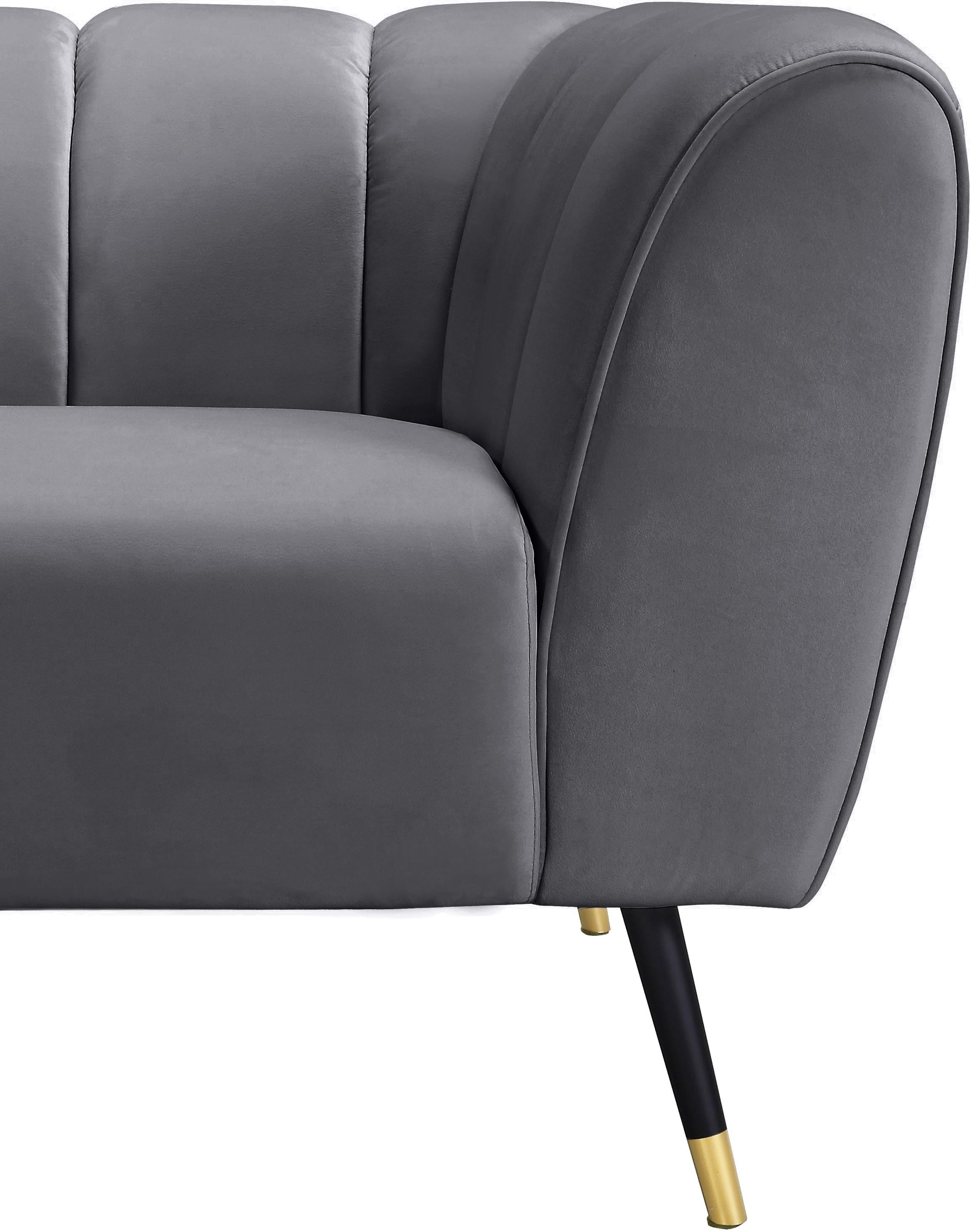 Beaumont Grey Velvet Chair - Luxury Home Furniture (MI)