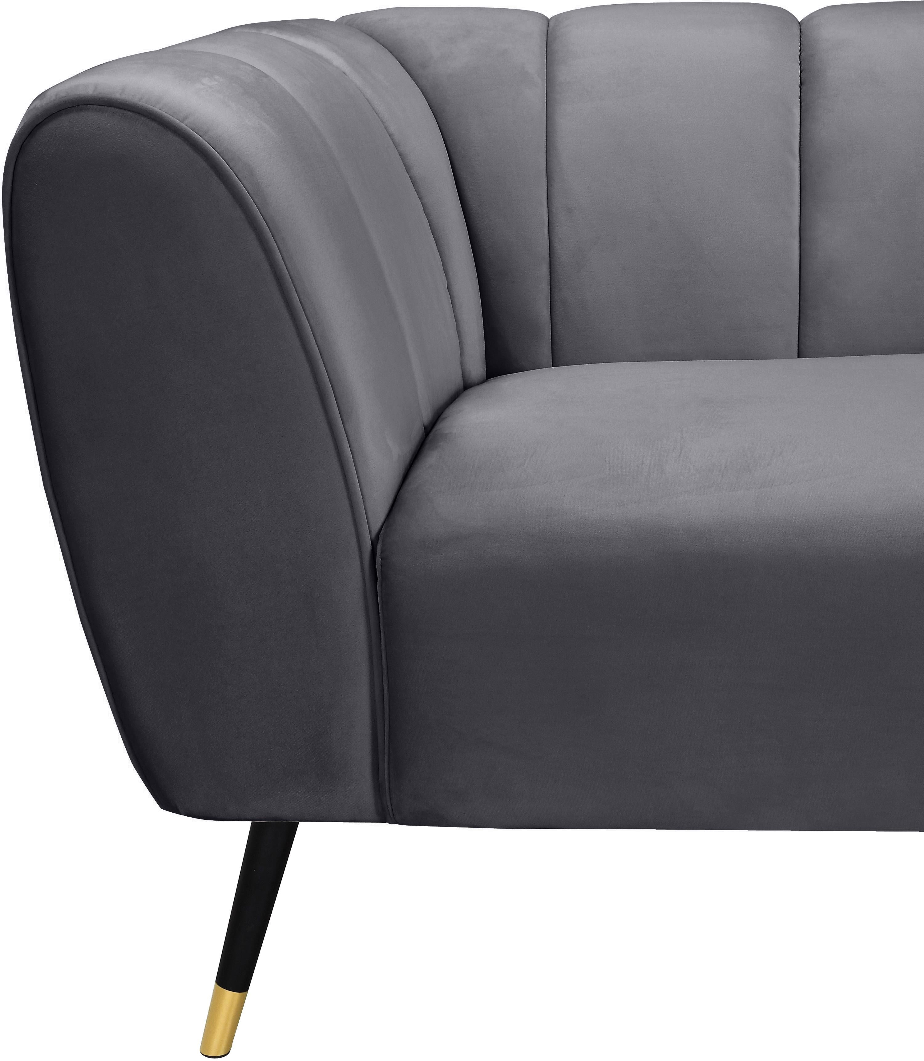 Beaumont Grey Velvet Chair - Luxury Home Furniture (MI)