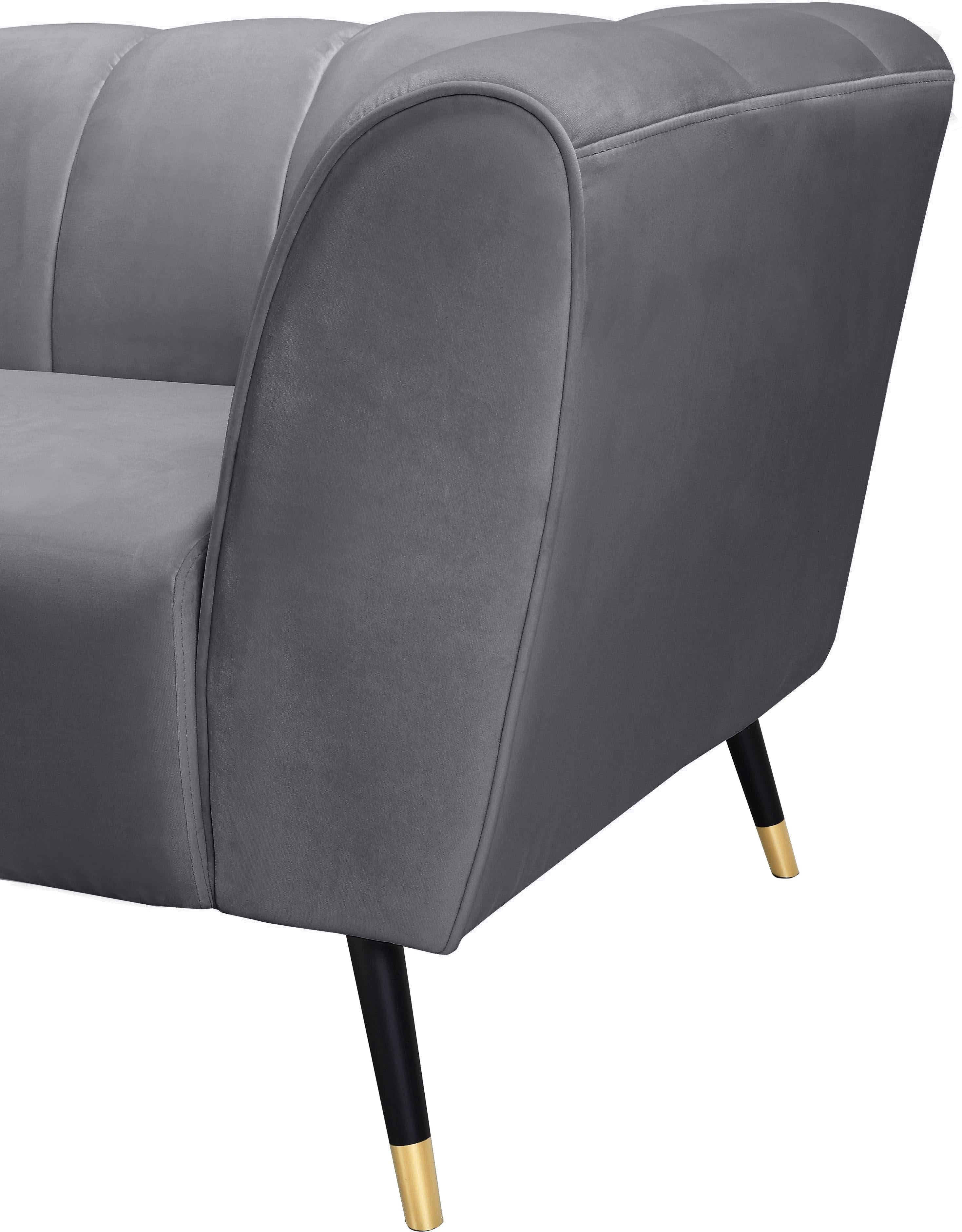 Beaumont Grey Velvet Chair - Luxury Home Furniture (MI)