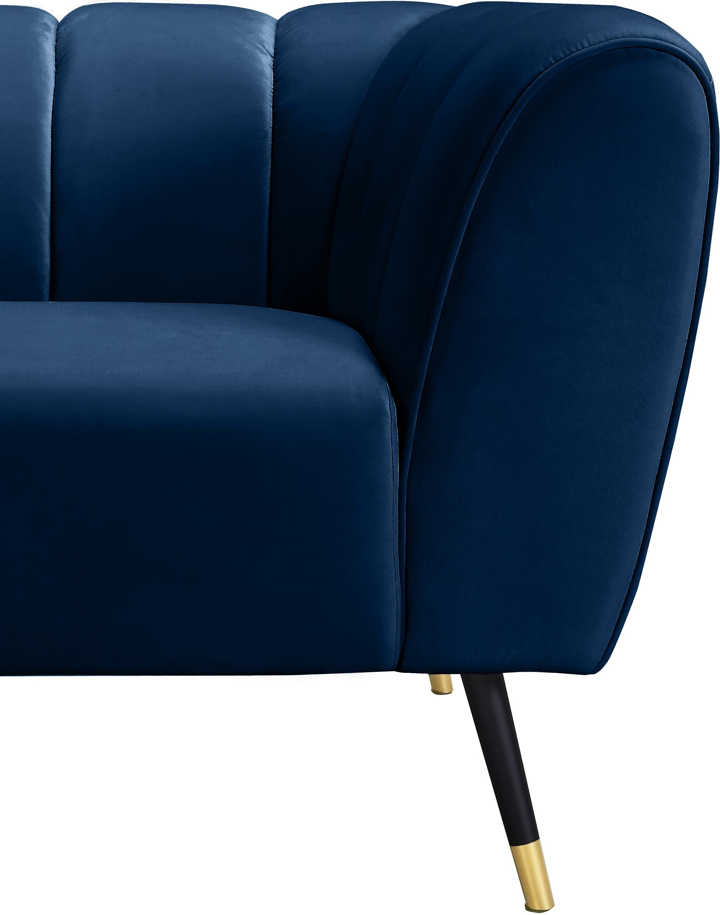 Beaumont Navy Velvet Chair - Luxury Home Furniture (MI)