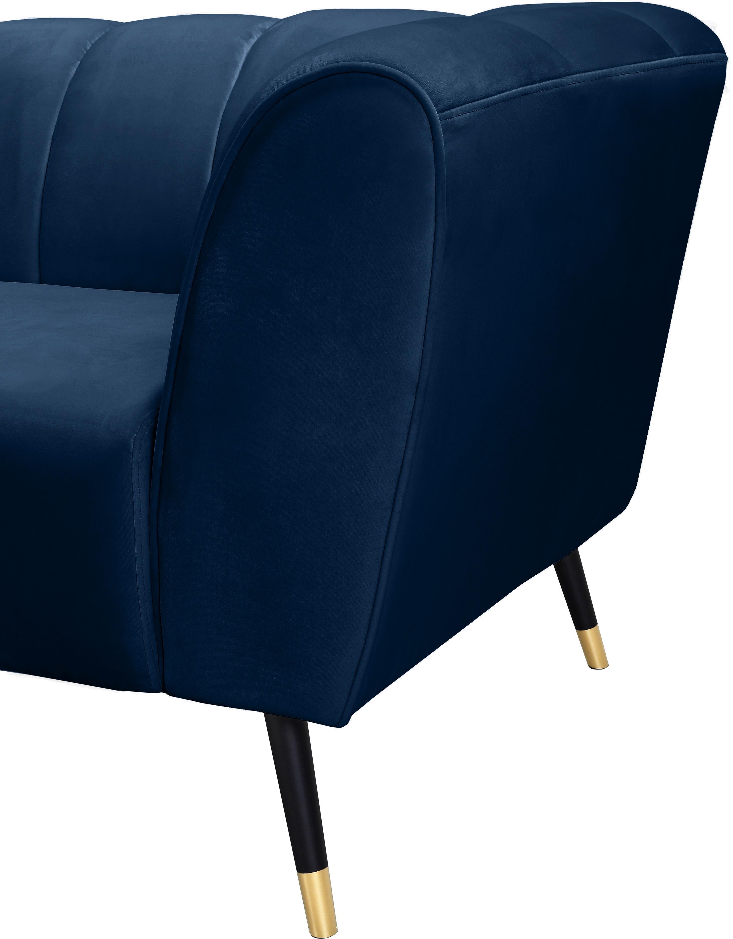 Beaumont Navy Velvet Chair - Luxury Home Furniture (MI)