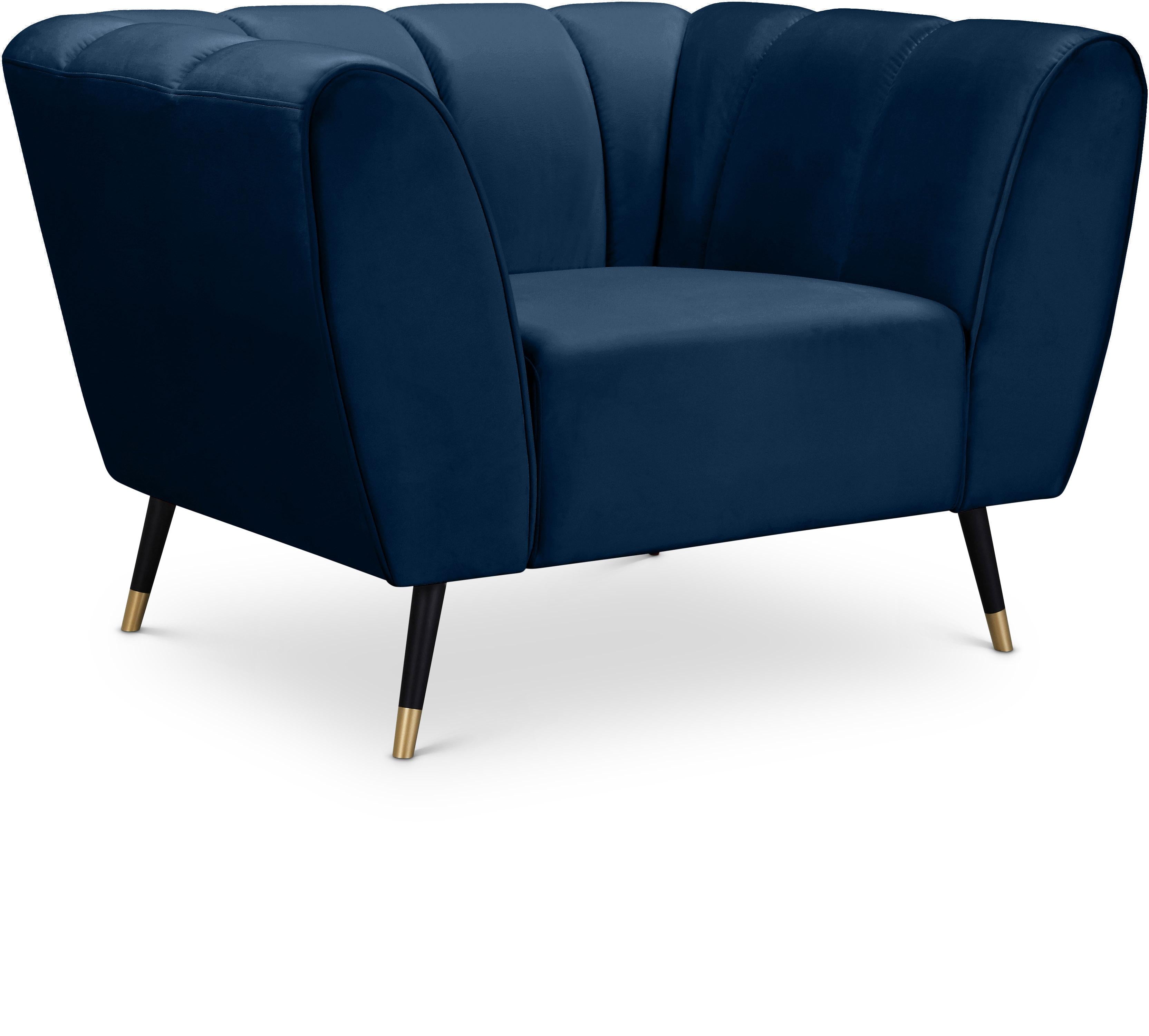 Beaumont Navy Velvet Chair - Luxury Home Furniture (MI)