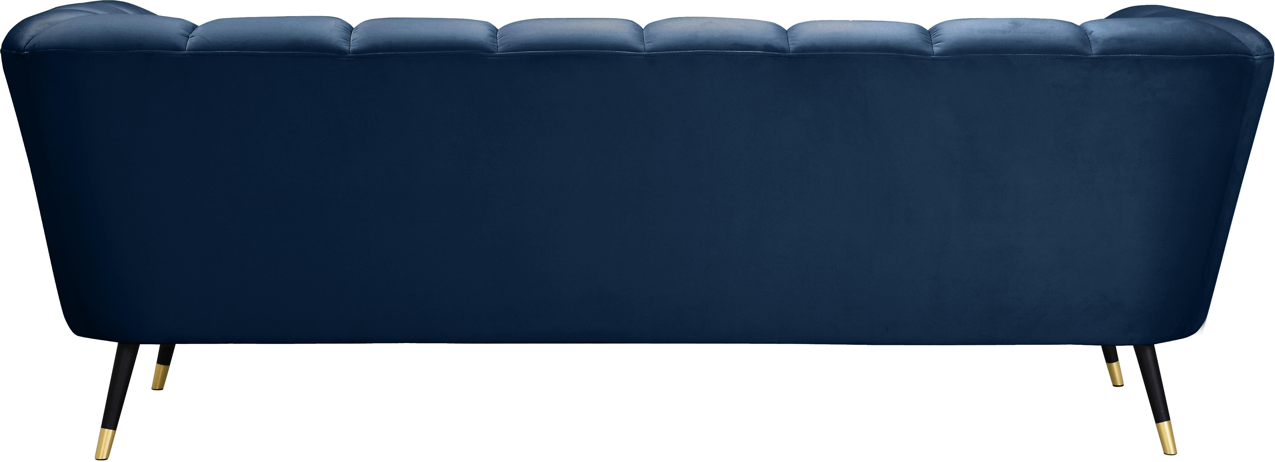 Beaumont Navy Velvet Sofa - Luxury Home Furniture (MI)