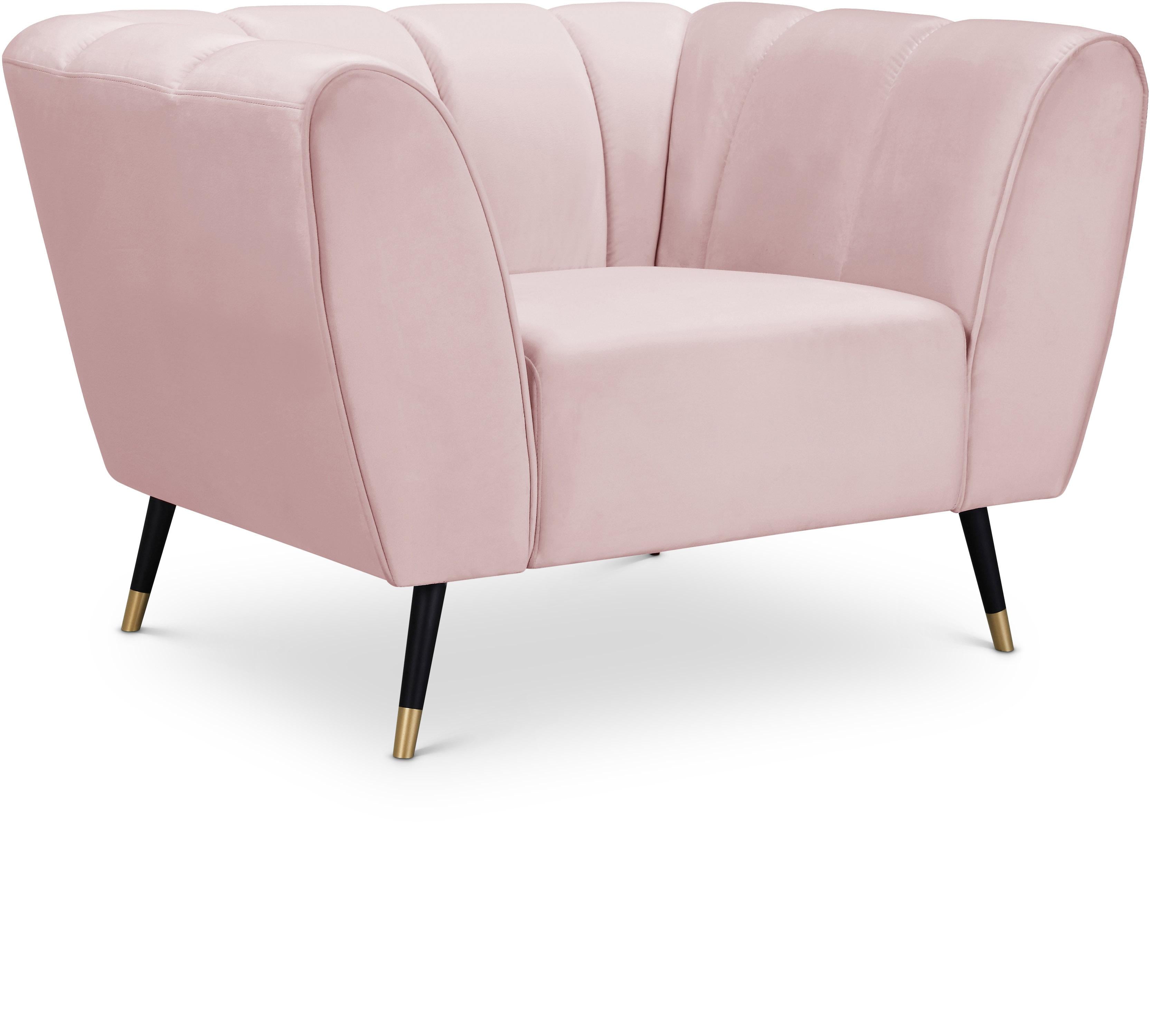 Beaumont Pink Velvet Chair