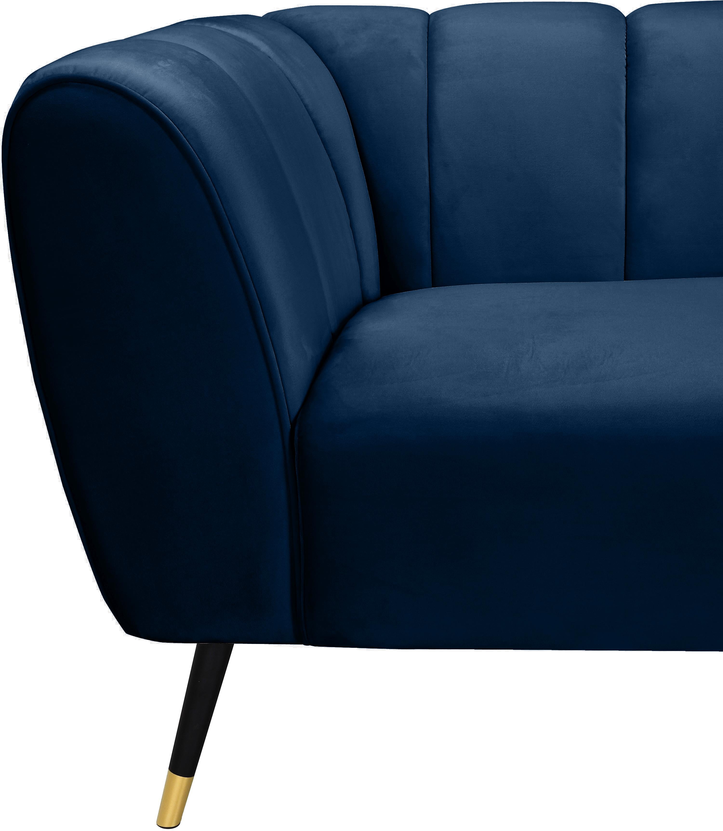 Beaumont Navy Velvet Chair - Luxury Home Furniture (MI)
