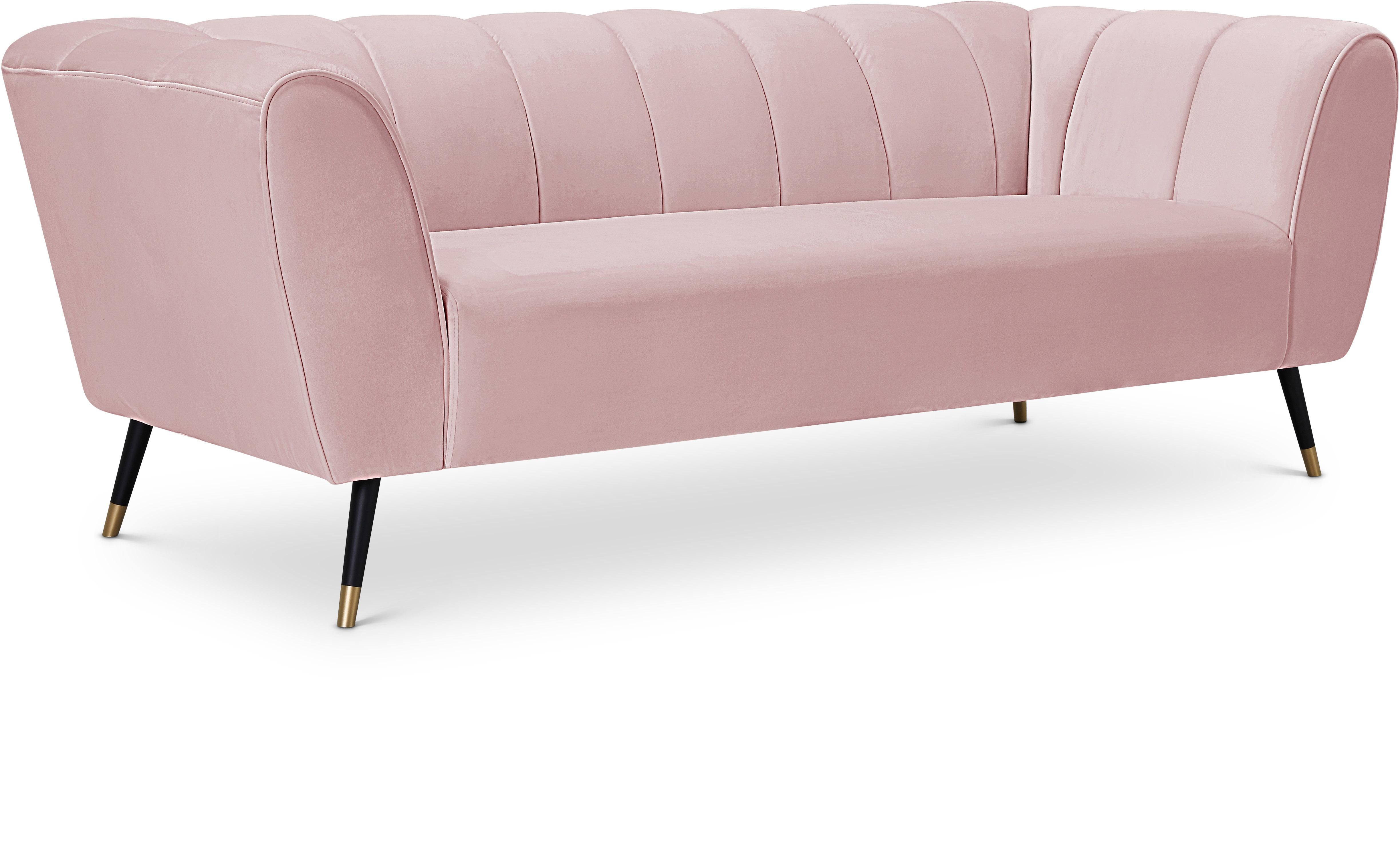 Beaumont Pink Velvet Sofa - Luxury Home Furniture (MI)