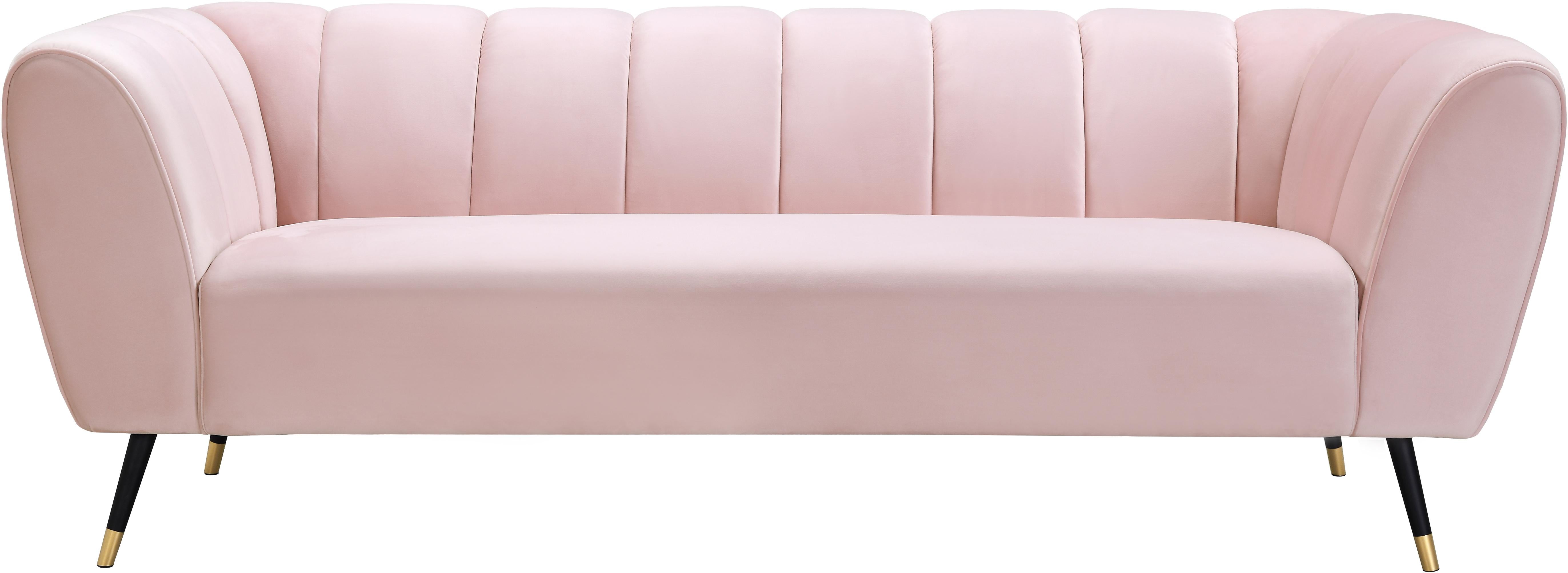 Beaumont Pink Velvet Sofa - Luxury Home Furniture (MI)
