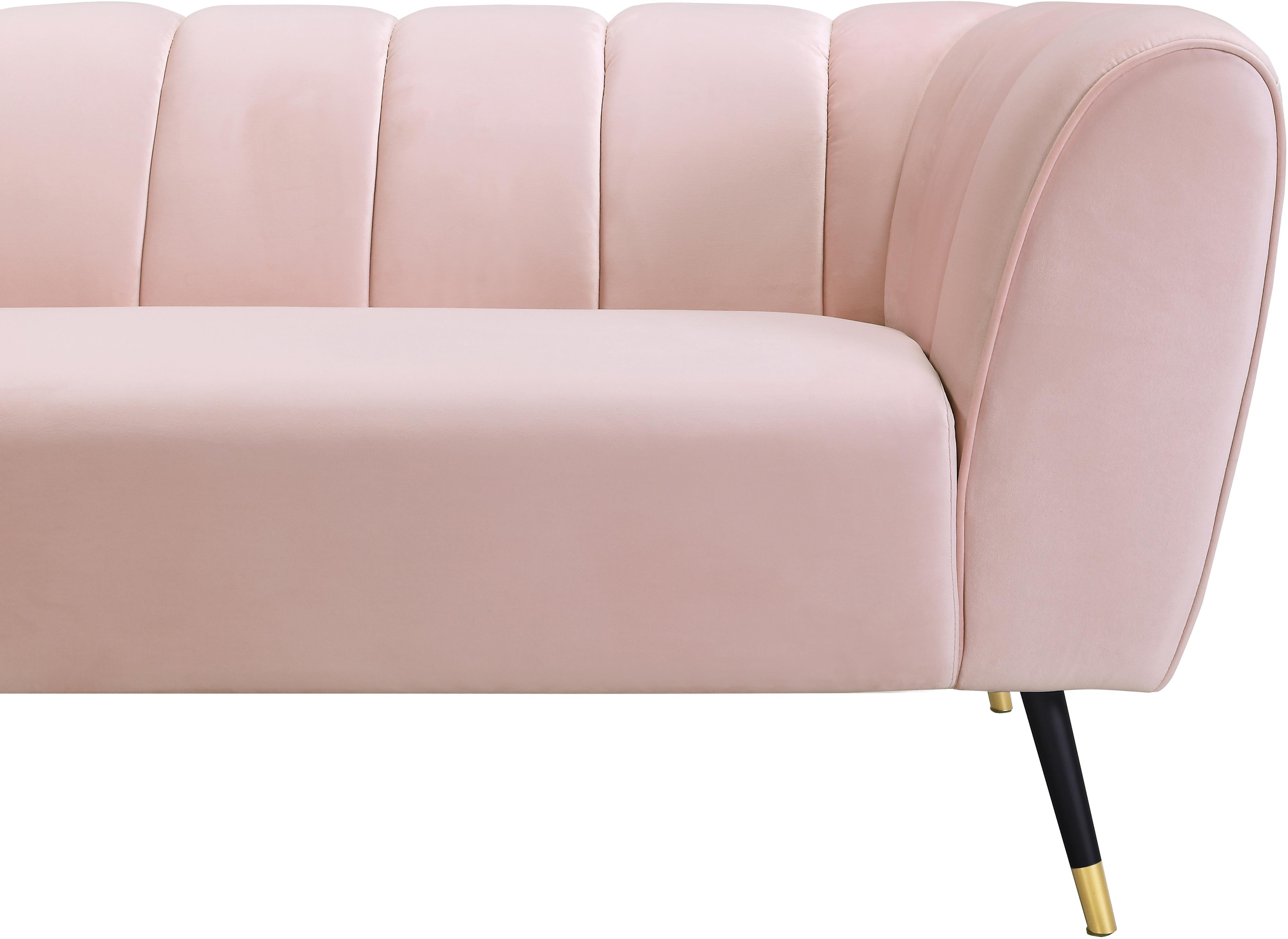 Beaumont Pink Velvet Sofa - Luxury Home Furniture (MI)