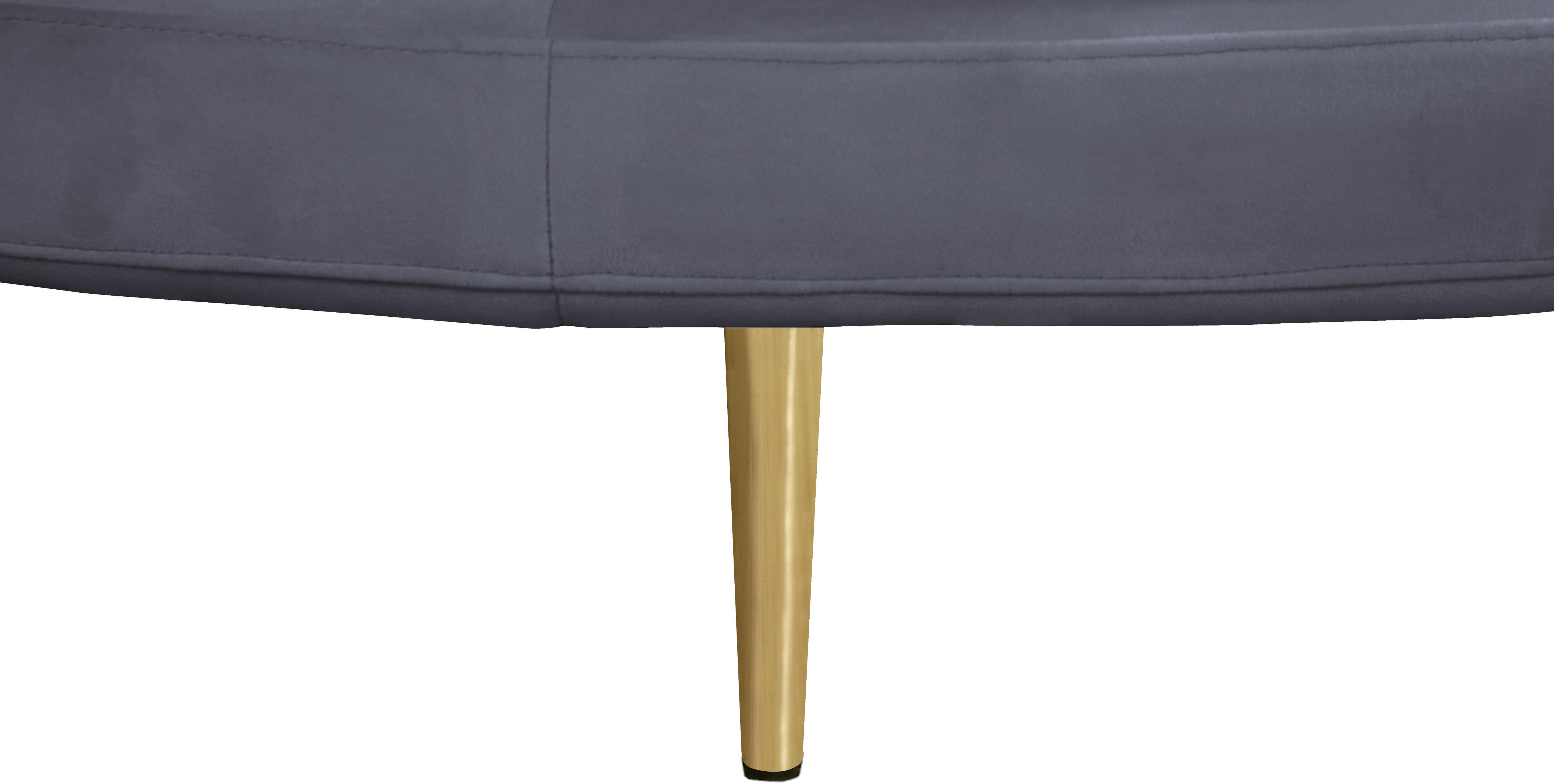 Circlet Grey Velvet Round Sofa Settee - Luxury Home Furniture (MI)