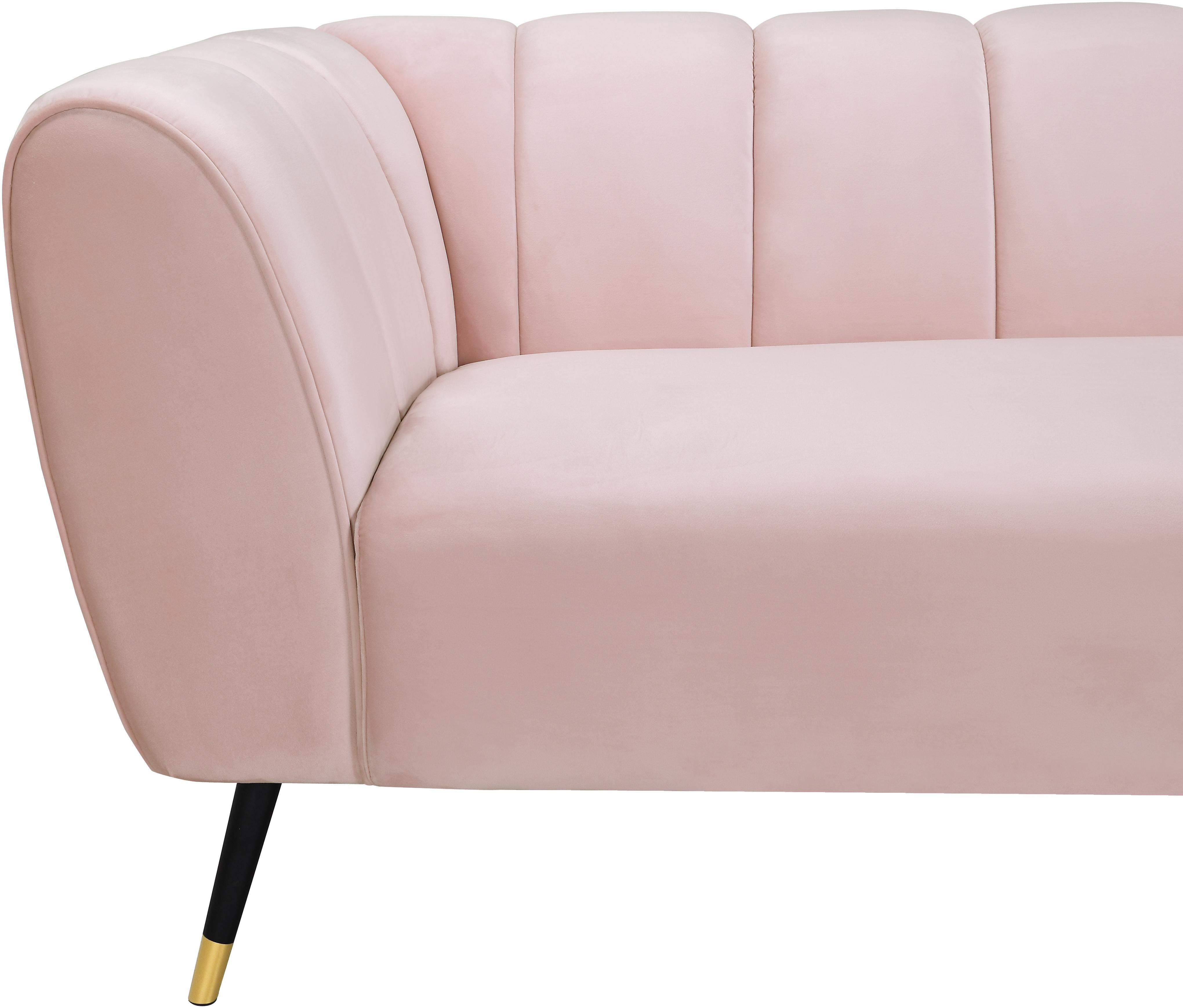 Beaumont Pink Velvet Sofa - Luxury Home Furniture (MI)