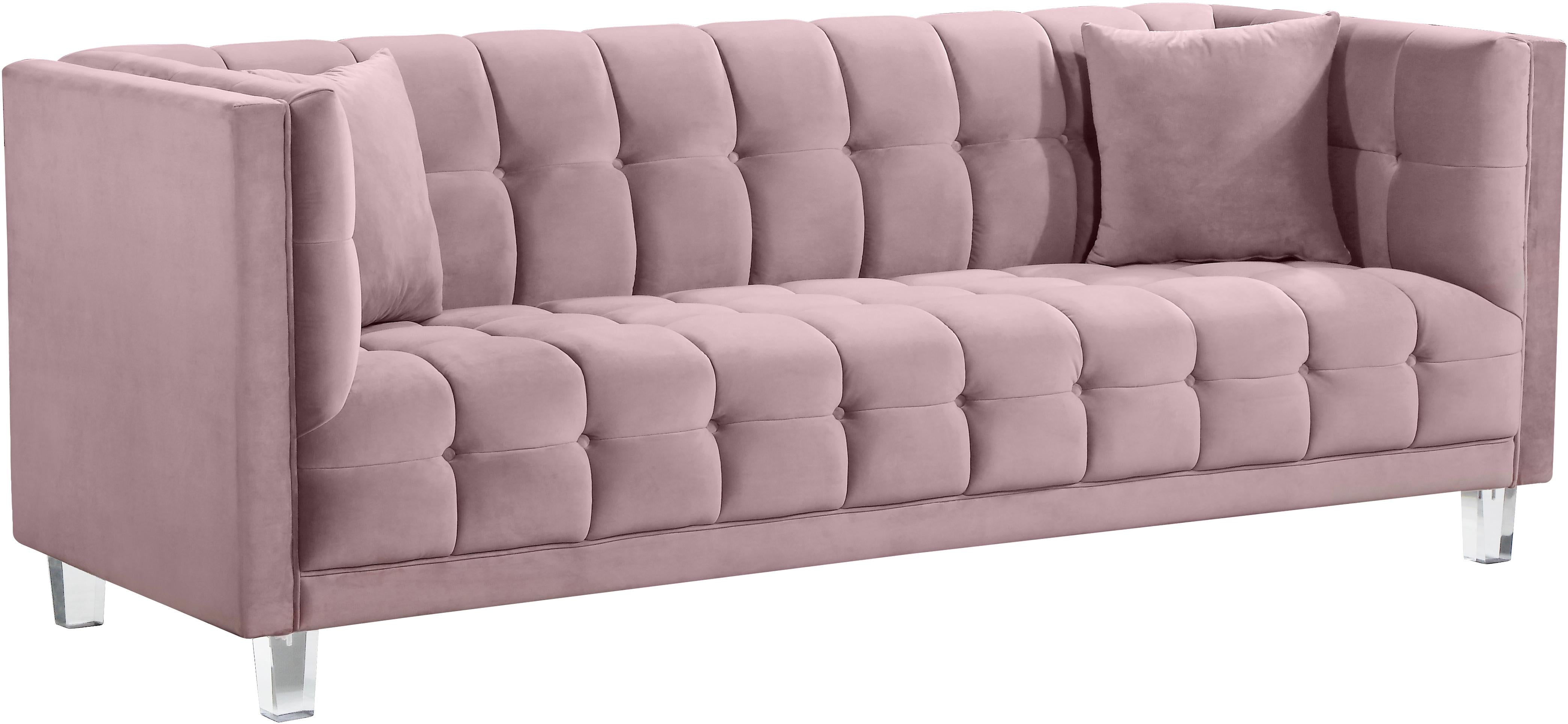 Mariel Pink Velvet Sofa - Luxury Home Furniture (MI)