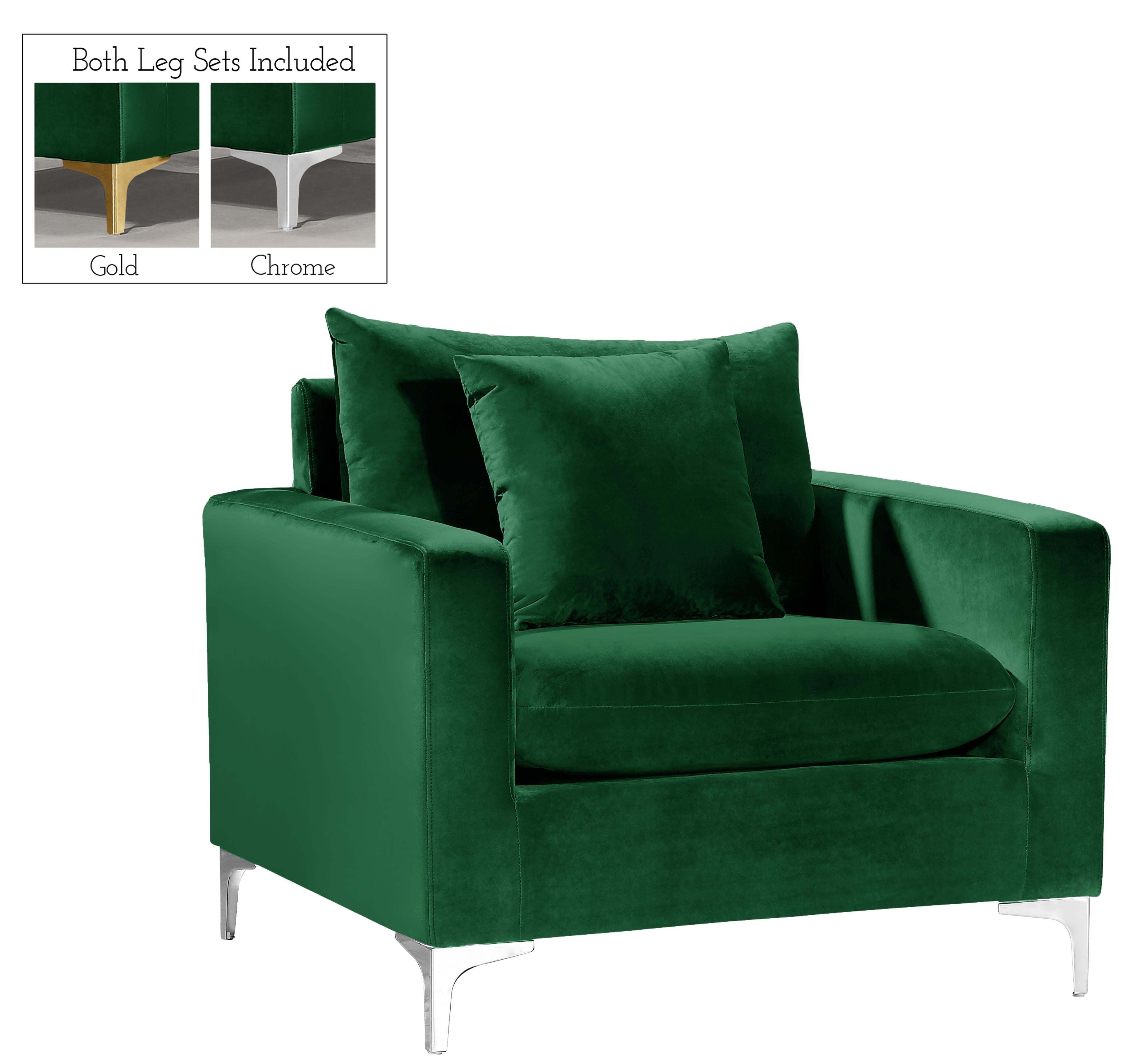 Naomi Green Velvet Chair - Luxury Home Furniture (MI)