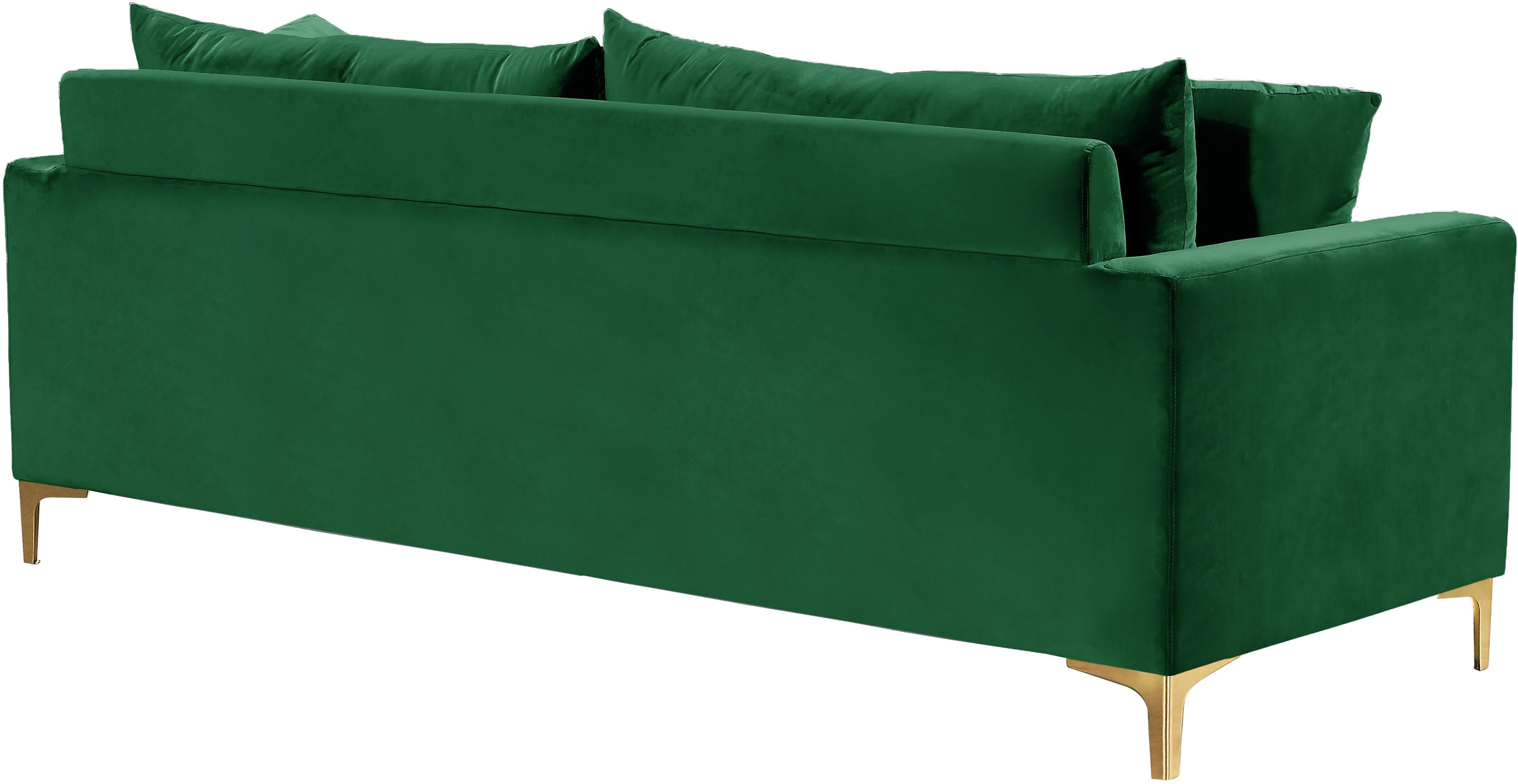 Naomi Green Velvet Sofa - Luxury Home Furniture (MI)