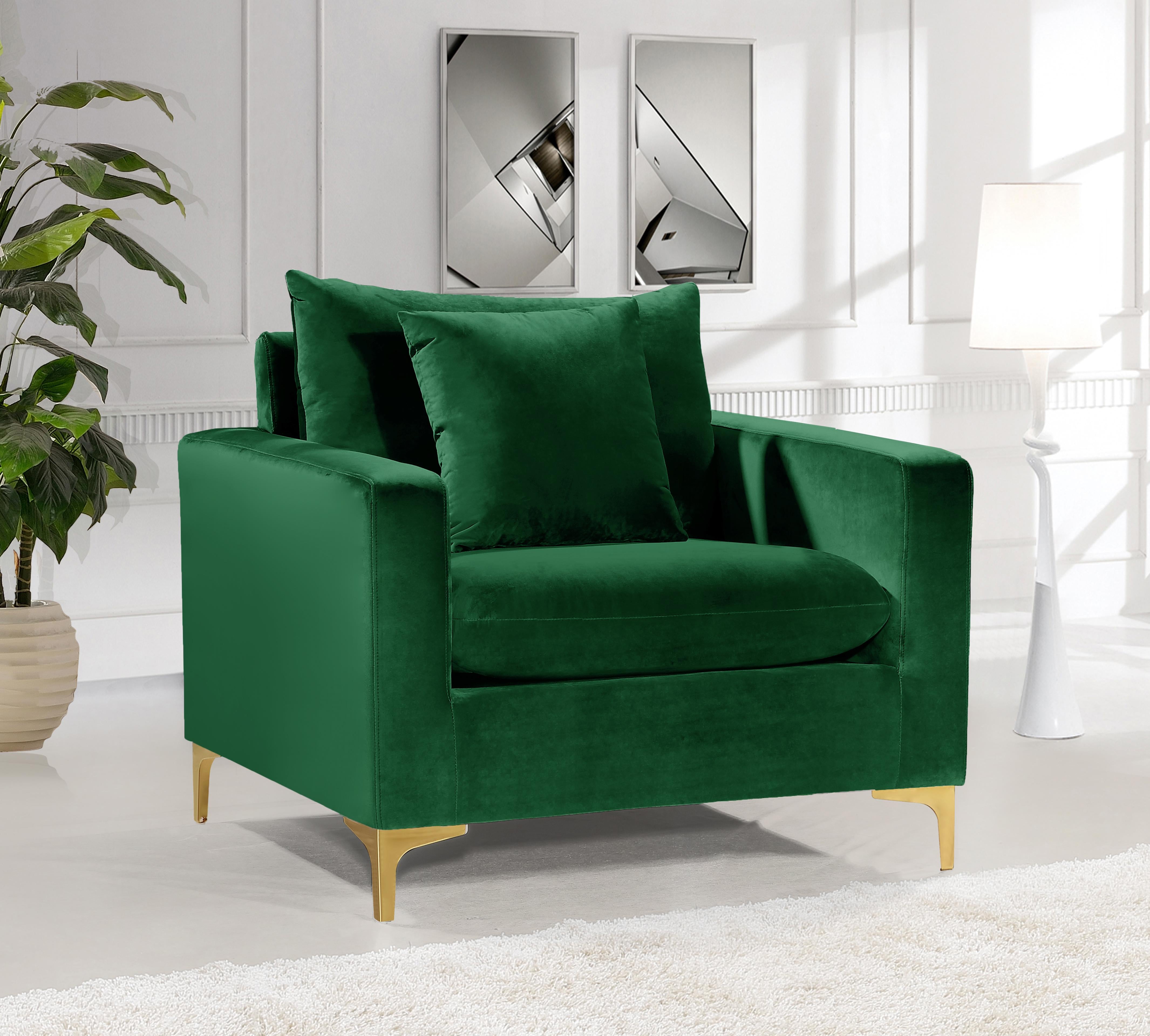Naomi Green Velvet Chair - Luxury Home Furniture (MI)