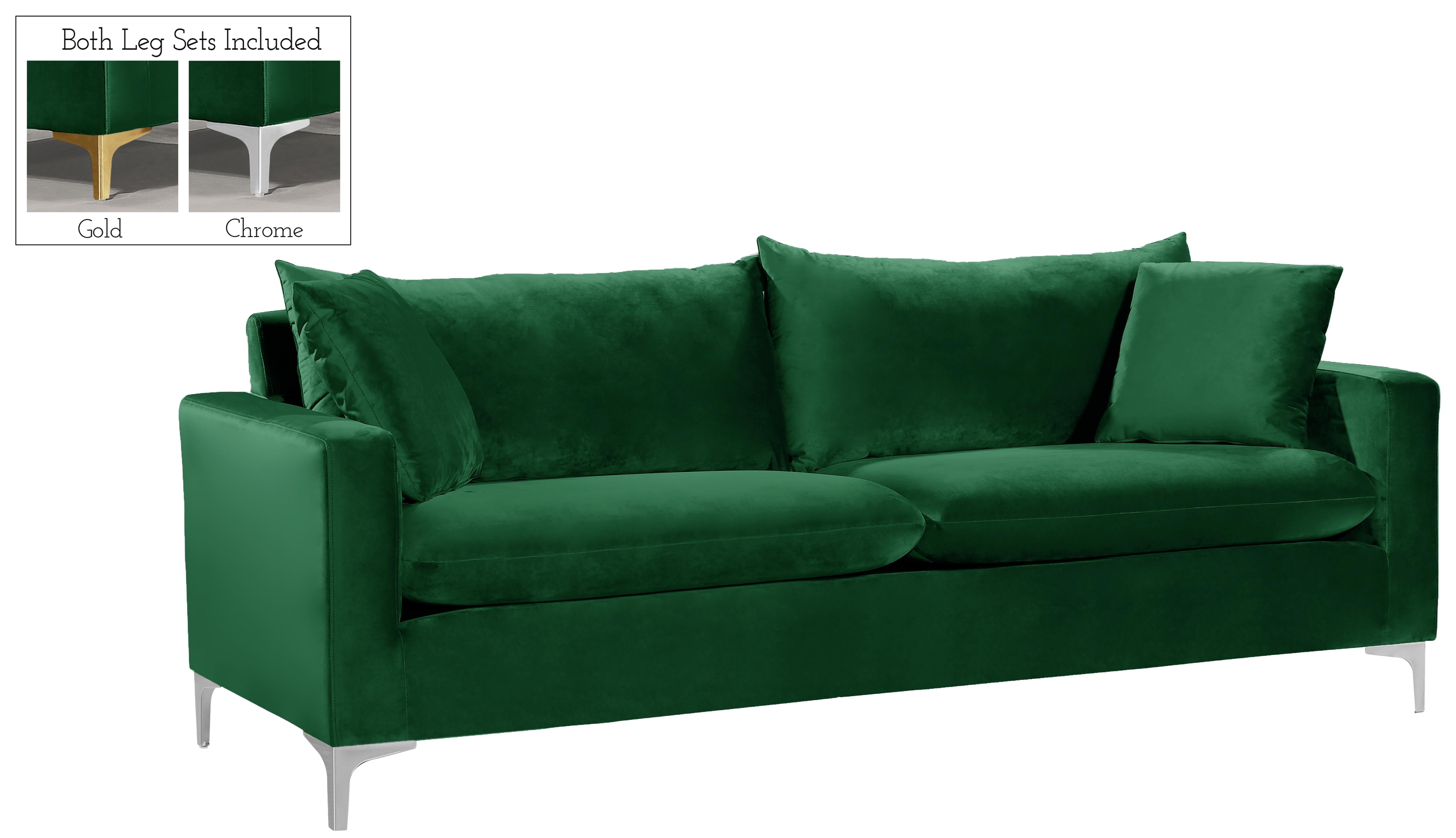 Naomi Green Velvet Sofa - Luxury Home Furniture (MI)