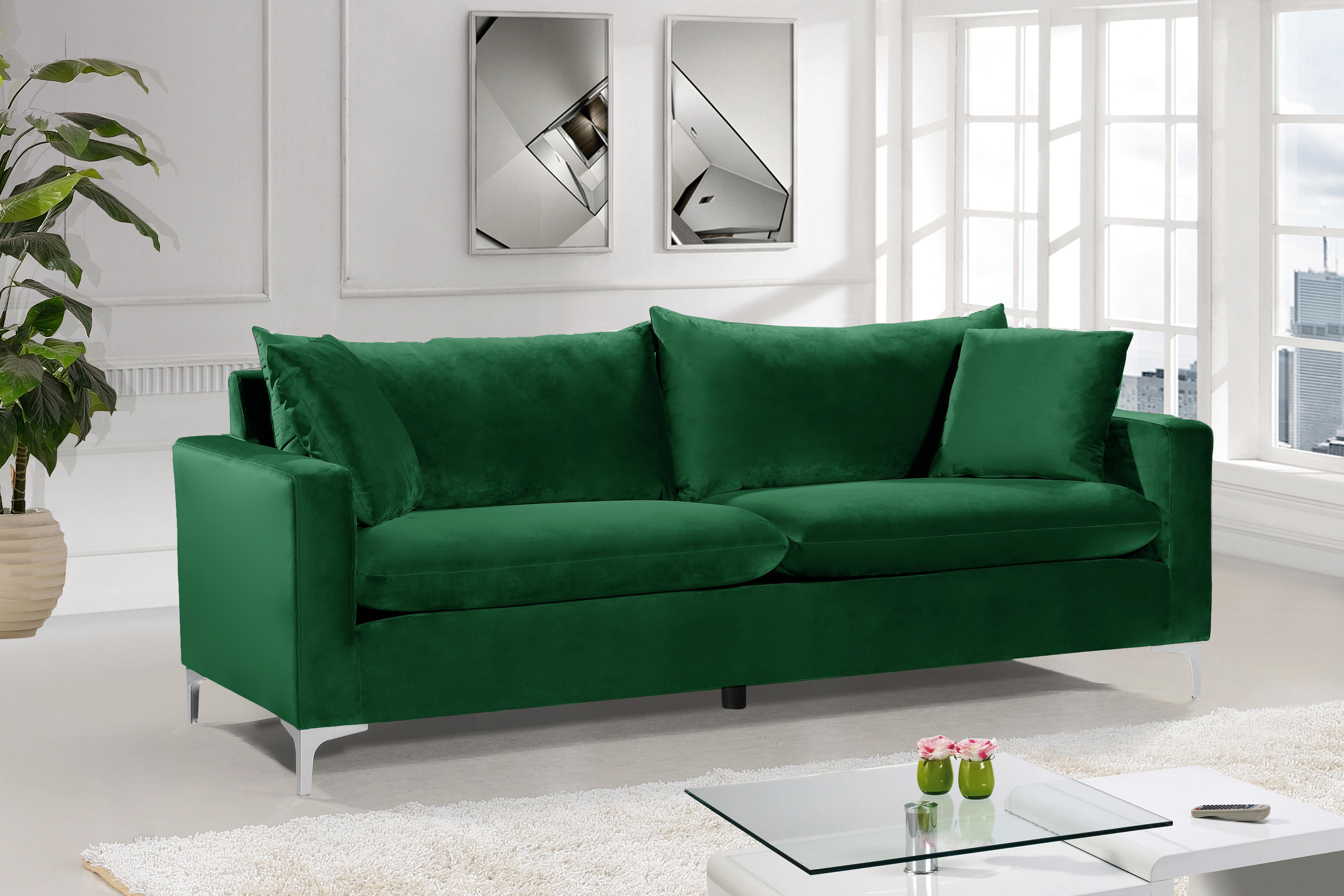 Naomi Green Velvet Sofa - Luxury Home Furniture (MI)