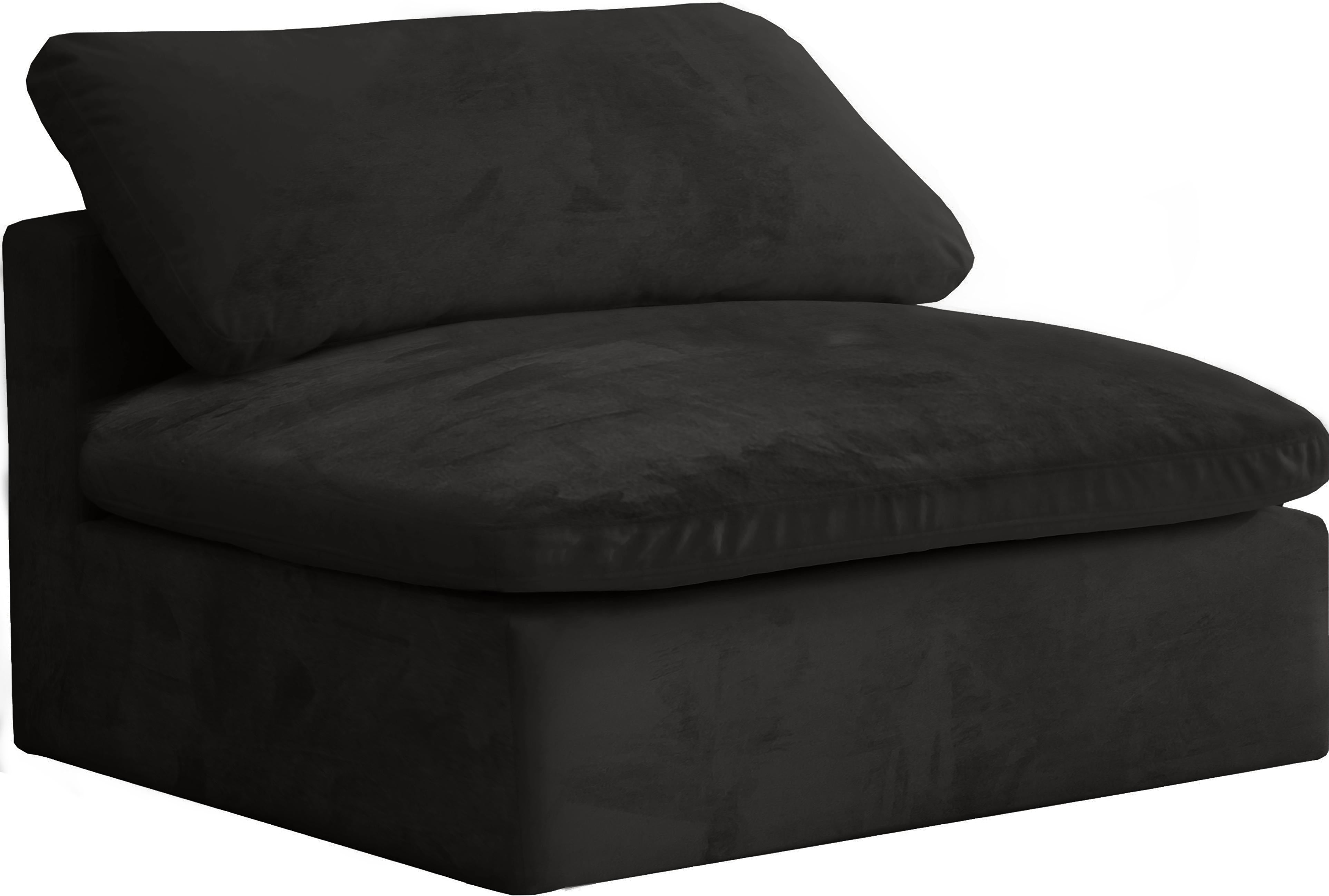 Cozy Black Velvet Chair - Luxury Home Furniture (MI)