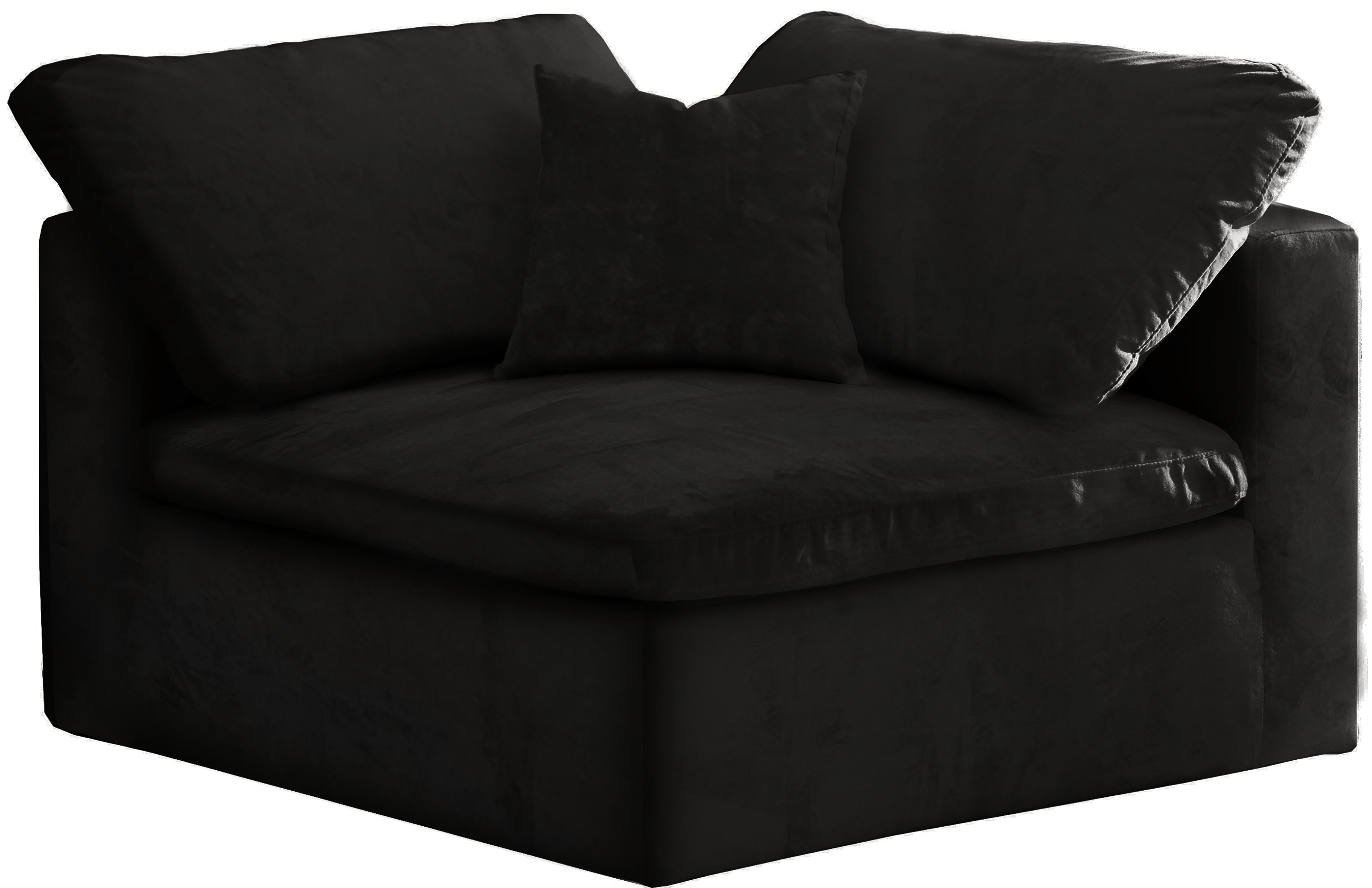 Cozy Black Velvet Chair - Luxury Home Furniture (MI)
