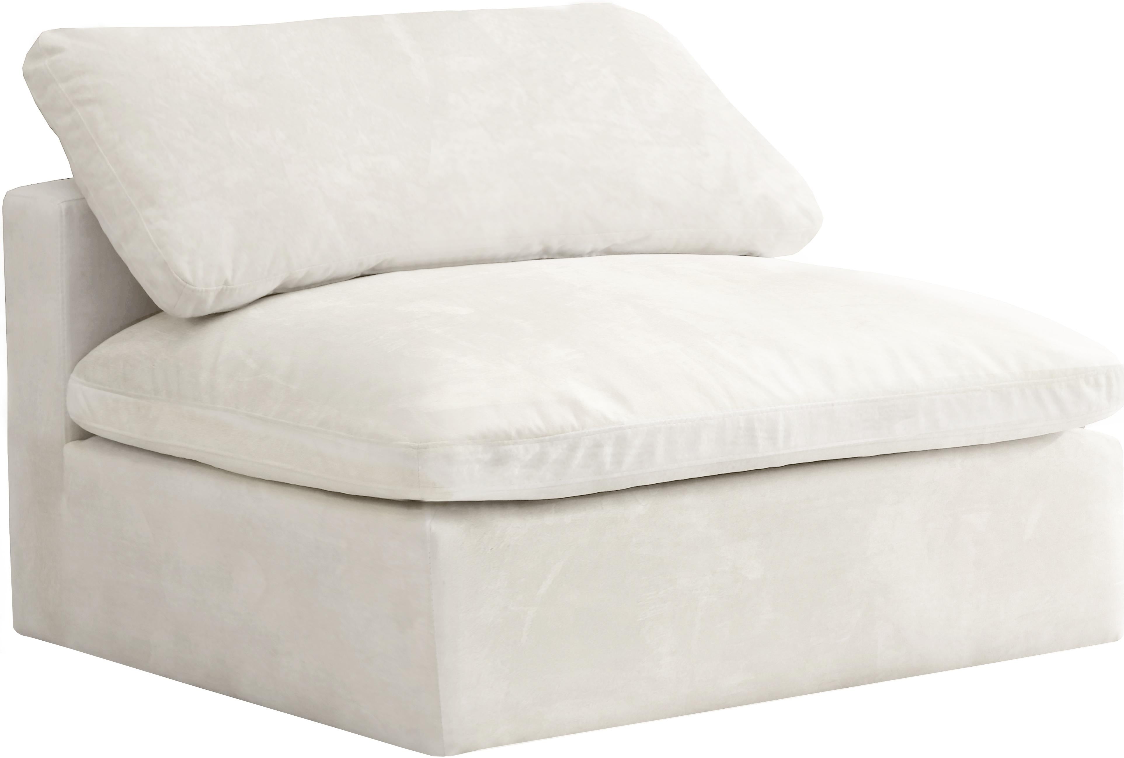 Cozy Cream Velvet Chair - Luxury Home Furniture (MI)