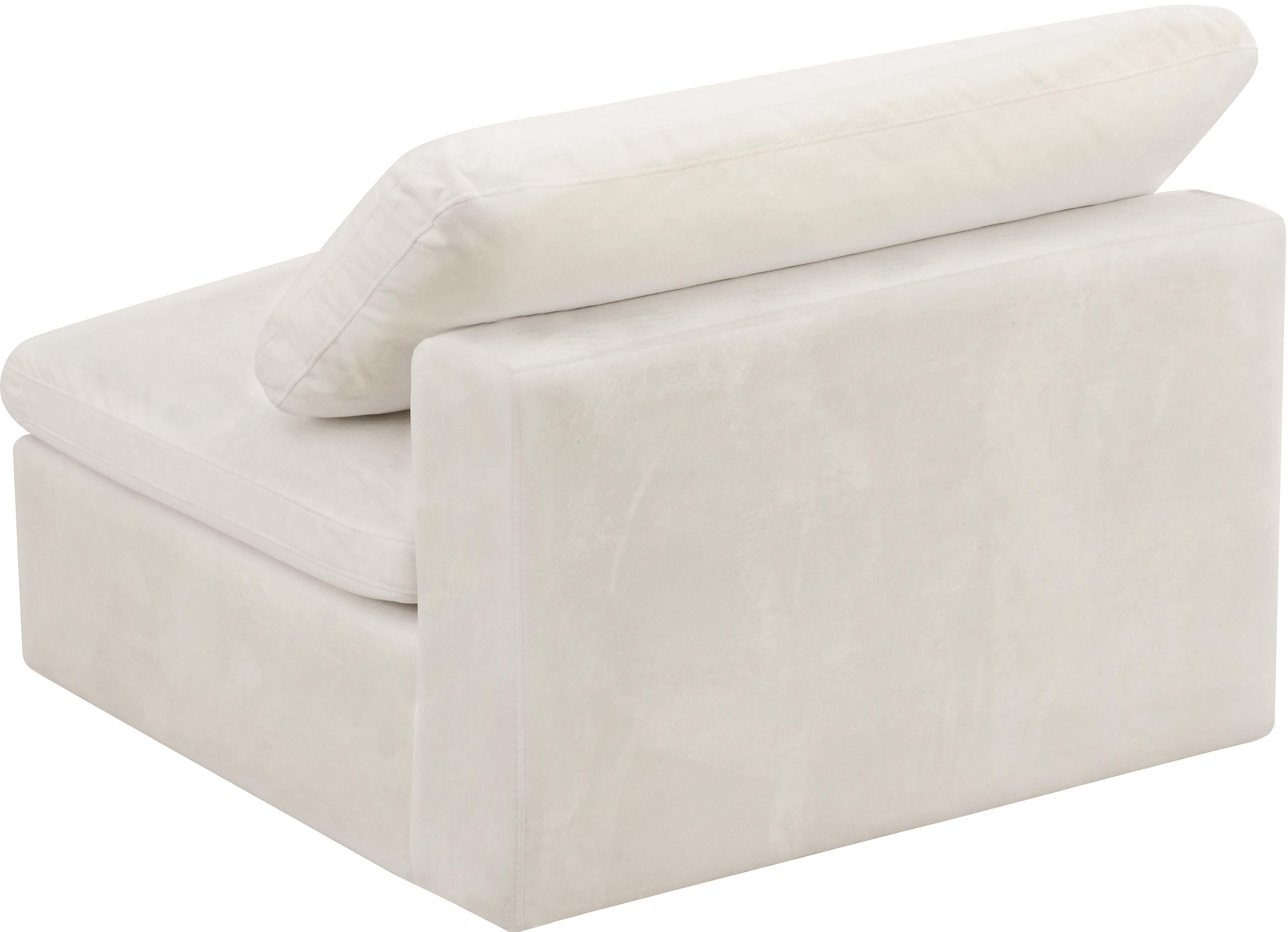 Cozy Cream Velvet Chair - Luxury Home Furniture (MI)
