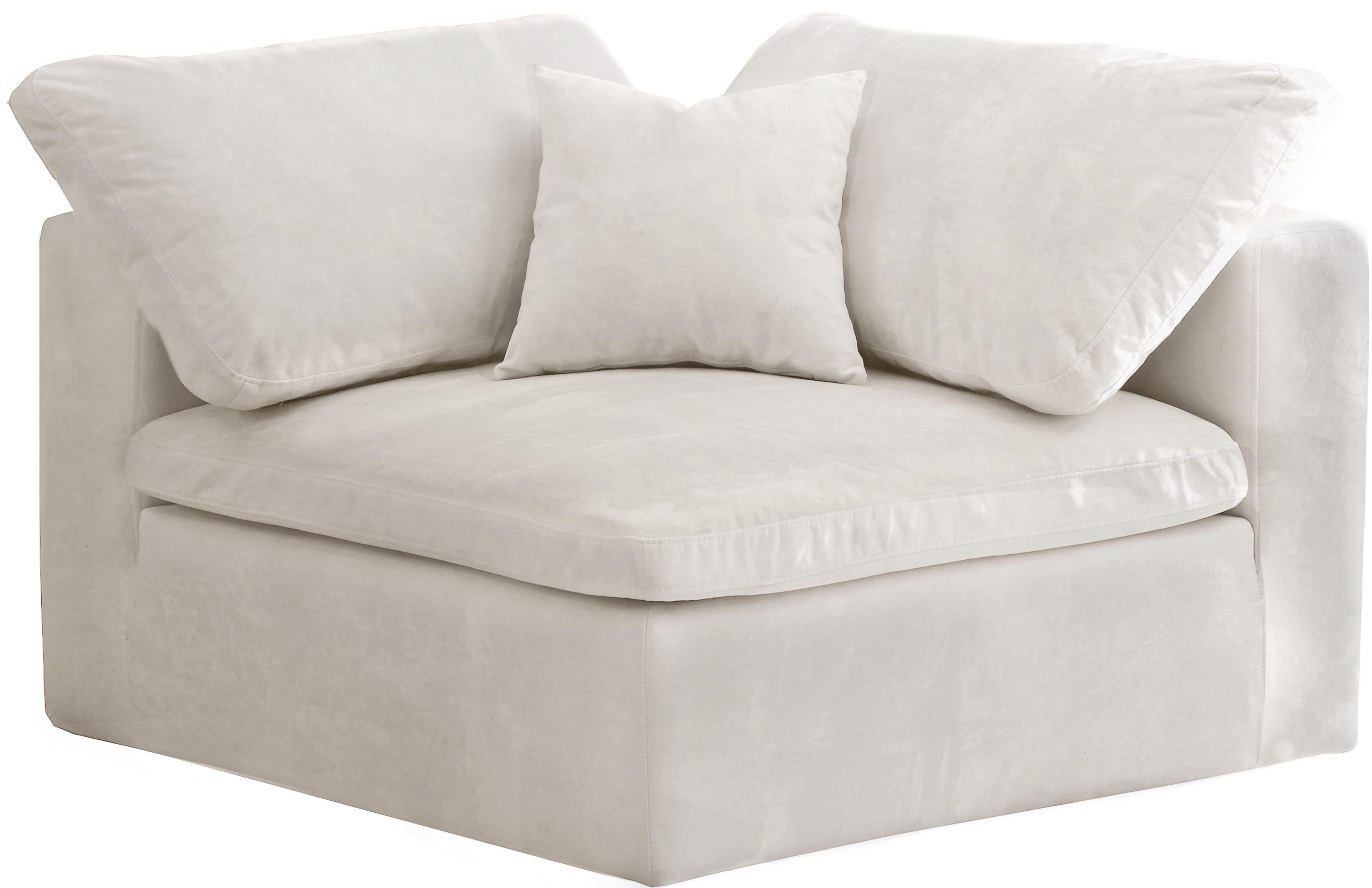 Cozy Cream Velvet Chair - Luxury Home Furniture (MI)