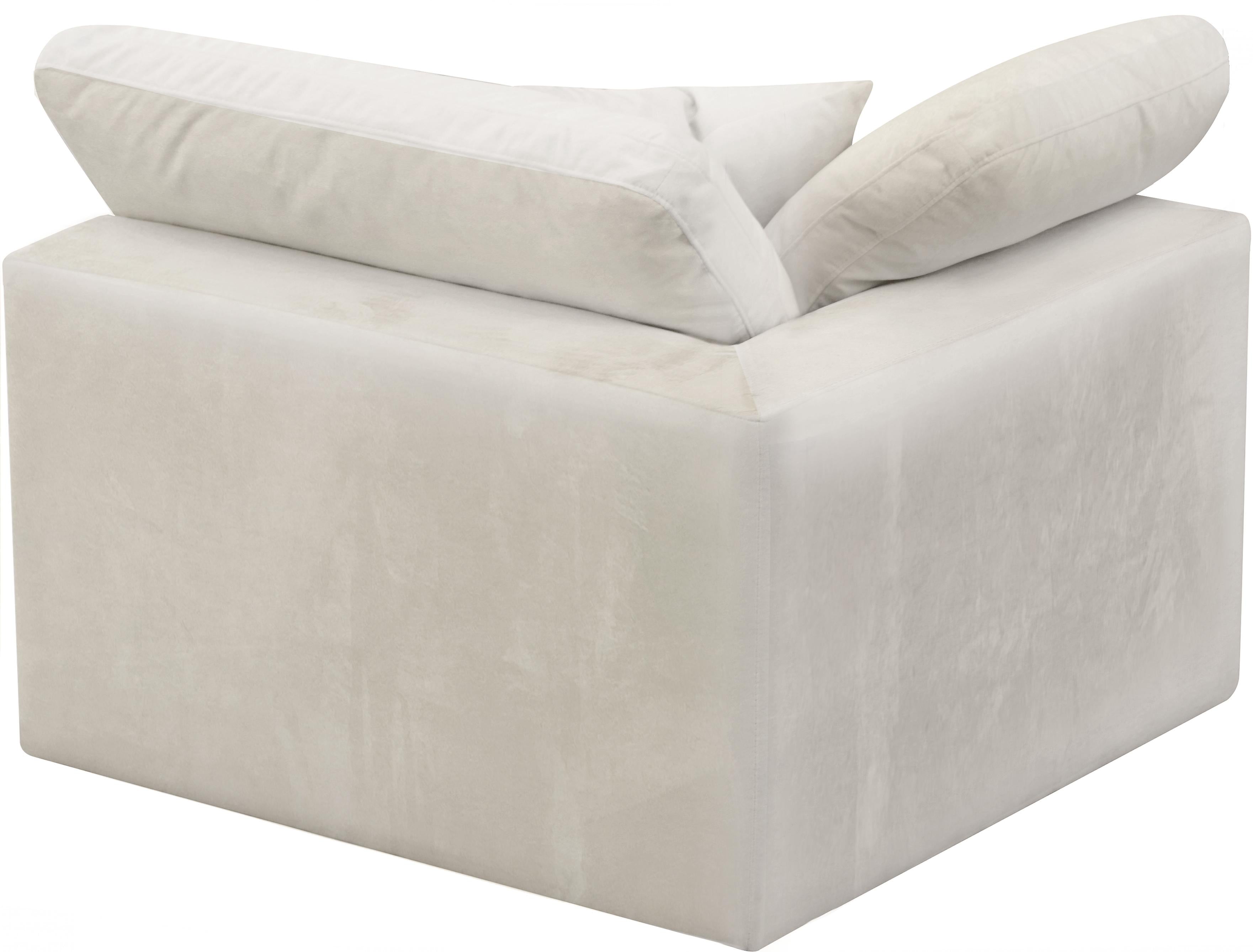 Cozy Cream Velvet Chair - Luxury Home Furniture (MI)