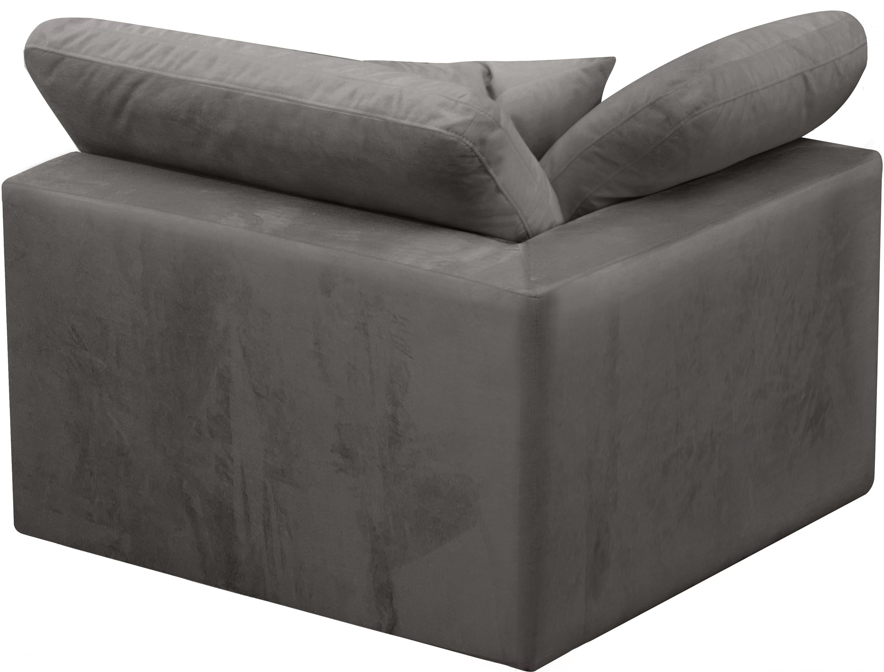 Cozy Grey Velvet Chair - Luxury Home Furniture (MI)