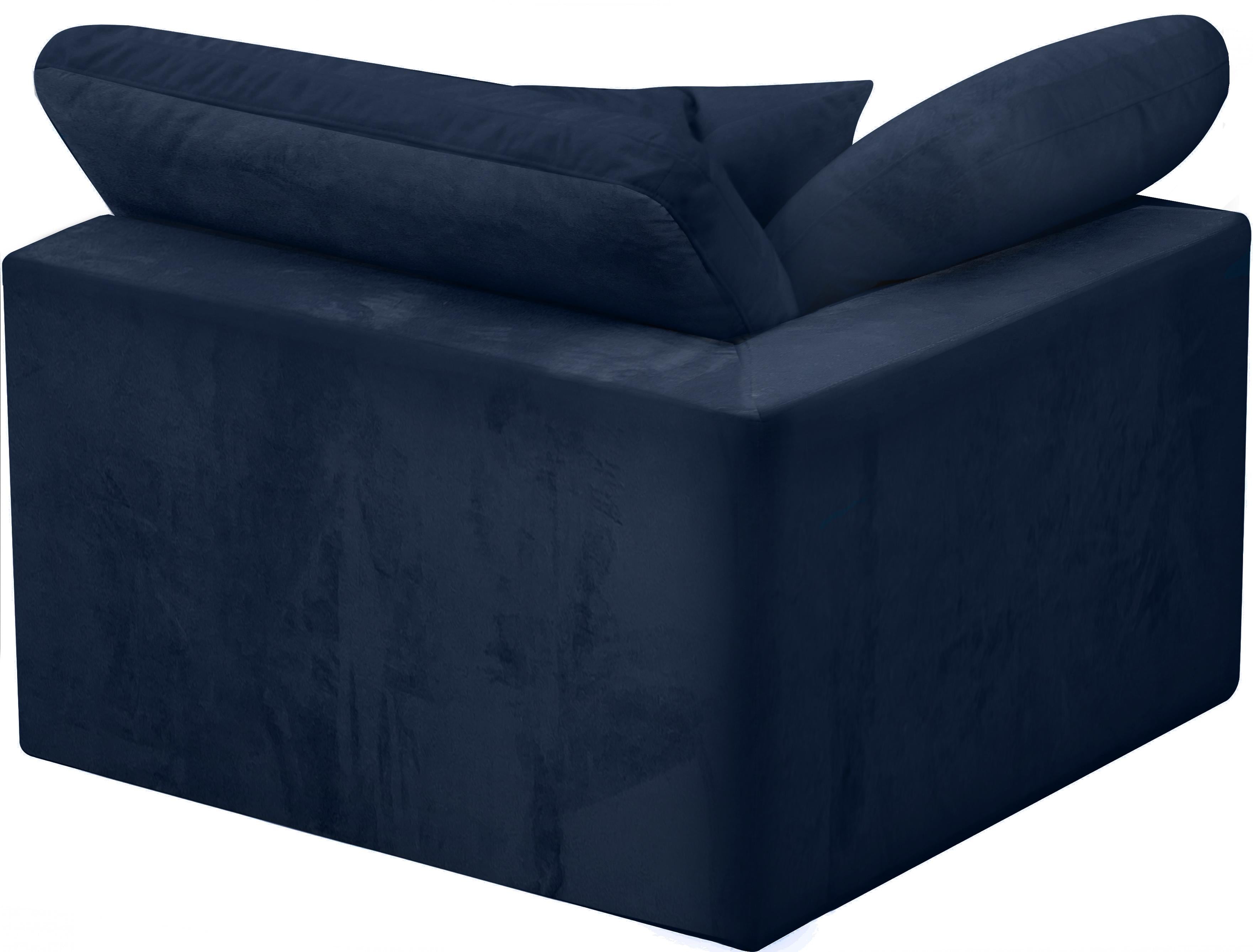 Cozy Navy Velvet Chair - Luxury Home Furniture (MI)