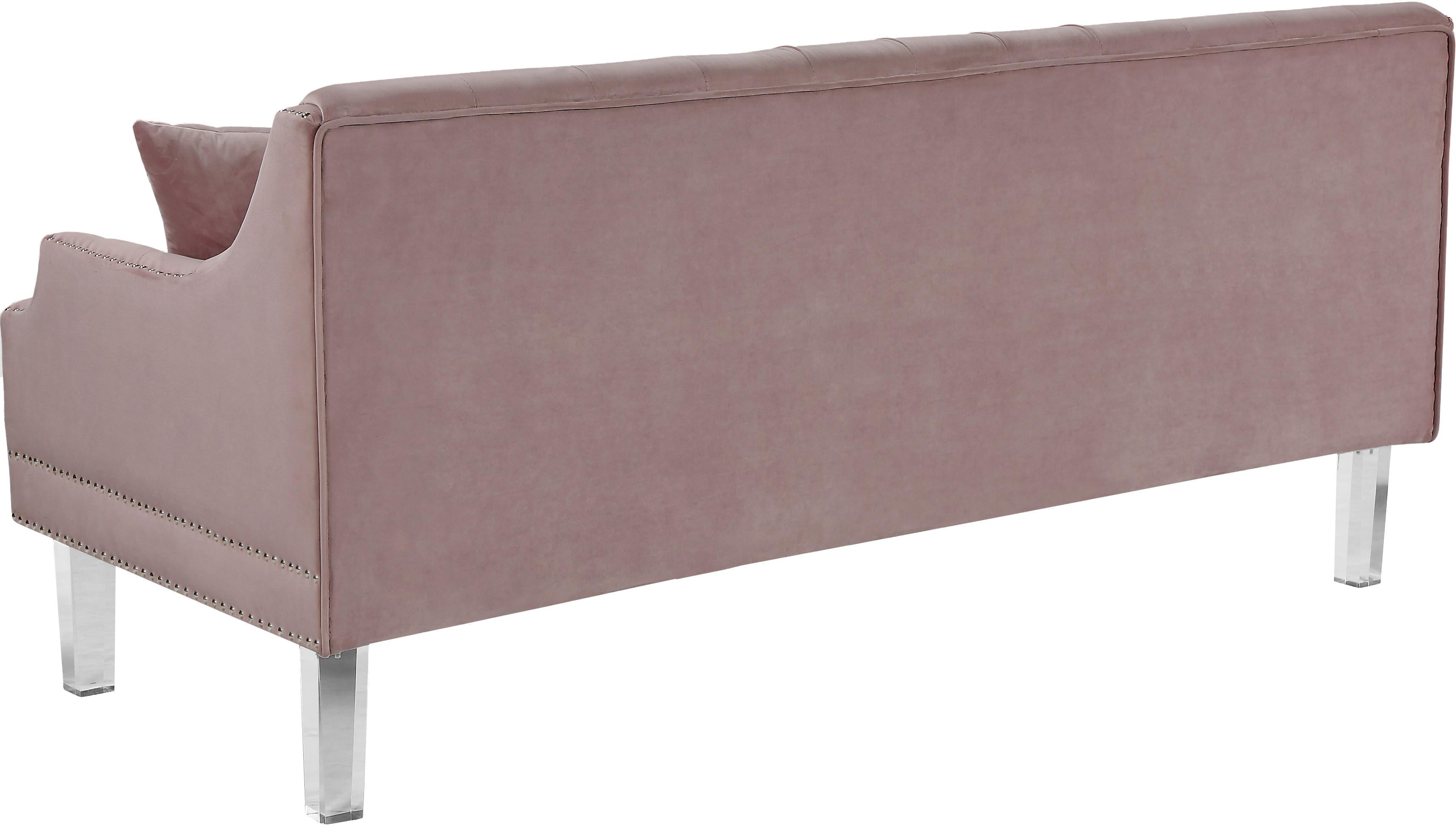 Roxy Pink Velvet Sofa - Luxury Home Furniture (MI)