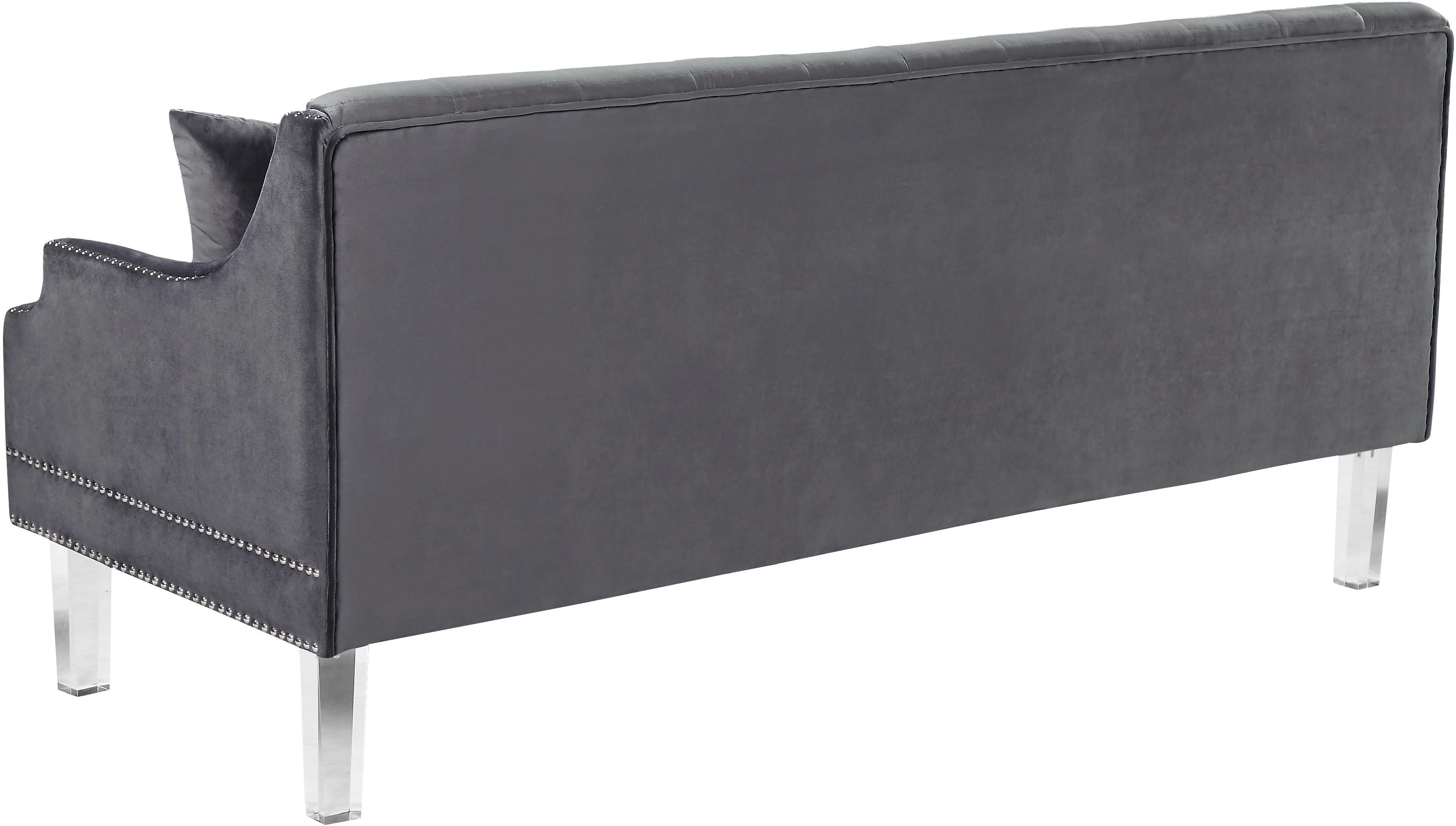 Roxy Grey Velvet Sofa - Luxury Home Furniture (MI)