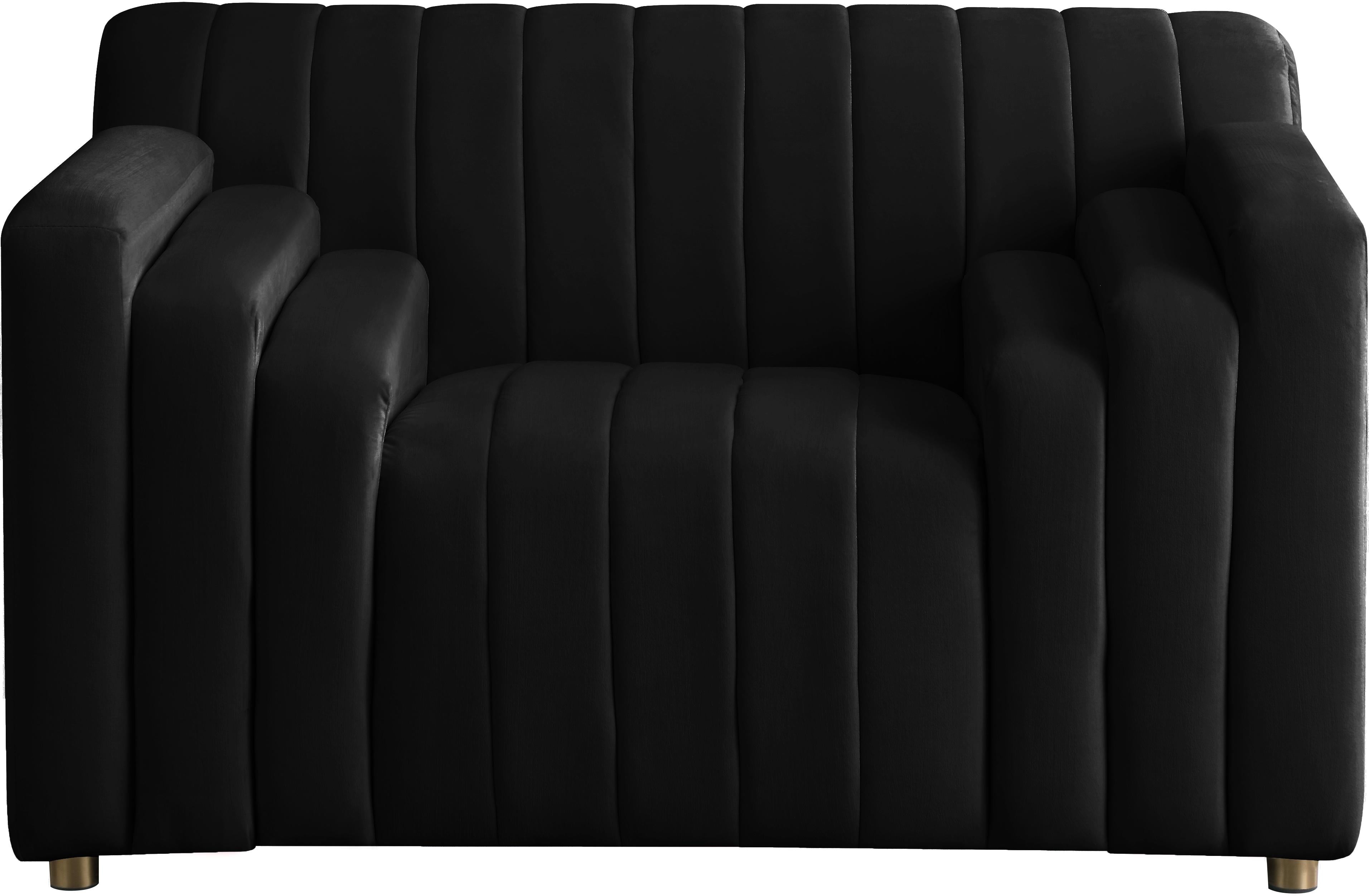 Naya Black Velvet Chair - Luxury Home Furniture (MI)