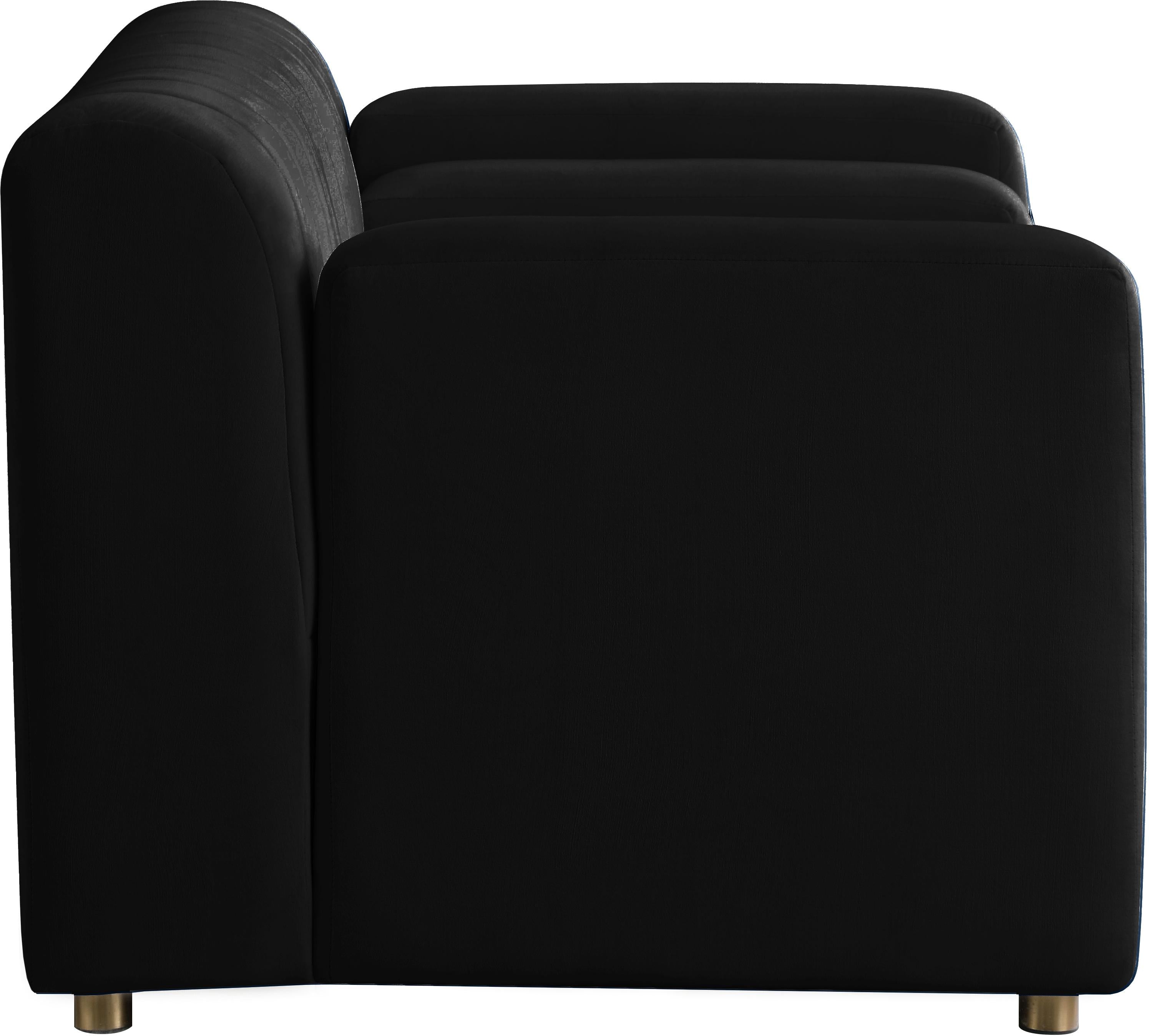 Naya Black Velvet Chair - Luxury Home Furniture (MI)