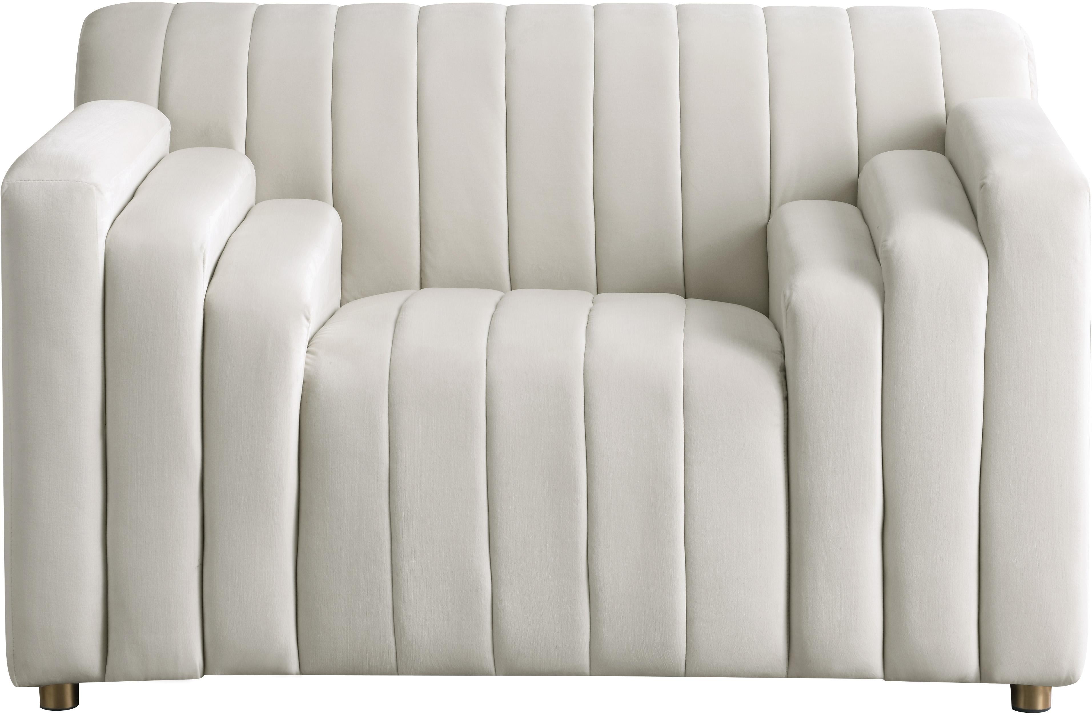 Naya Cream Velvet Chair - Luxury Home Furniture (MI)