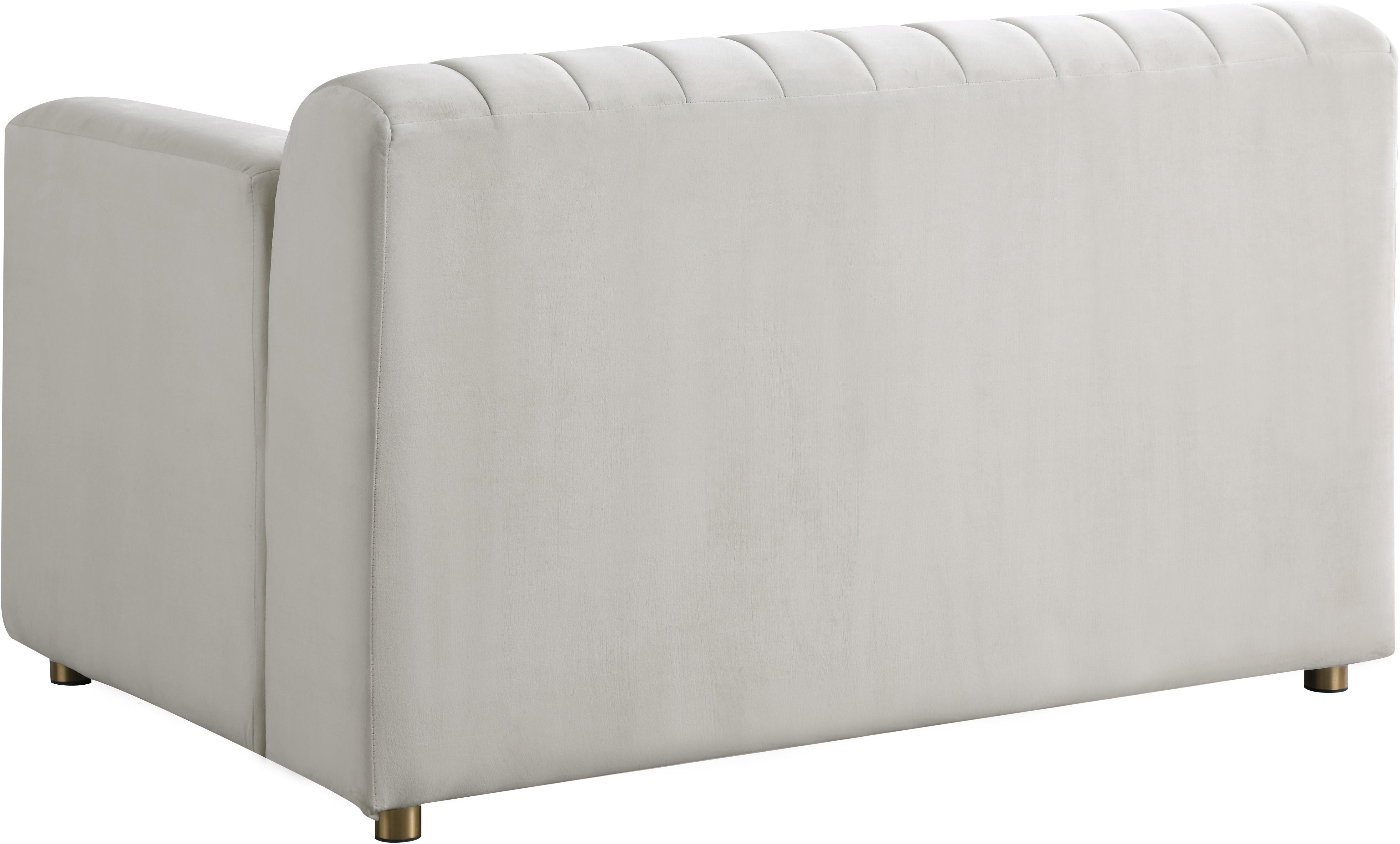 Naya Cream Velvet Chair - Luxury Home Furniture (MI)