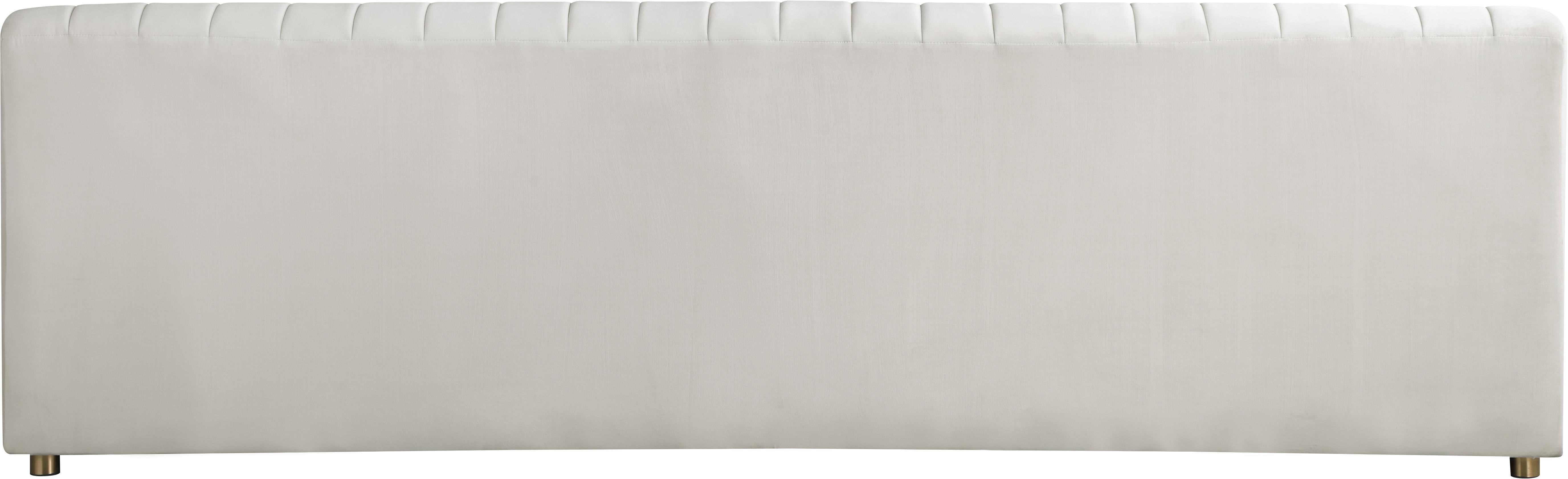 Naya Cream Velvet Sofa - Luxury Home Furniture (MI)