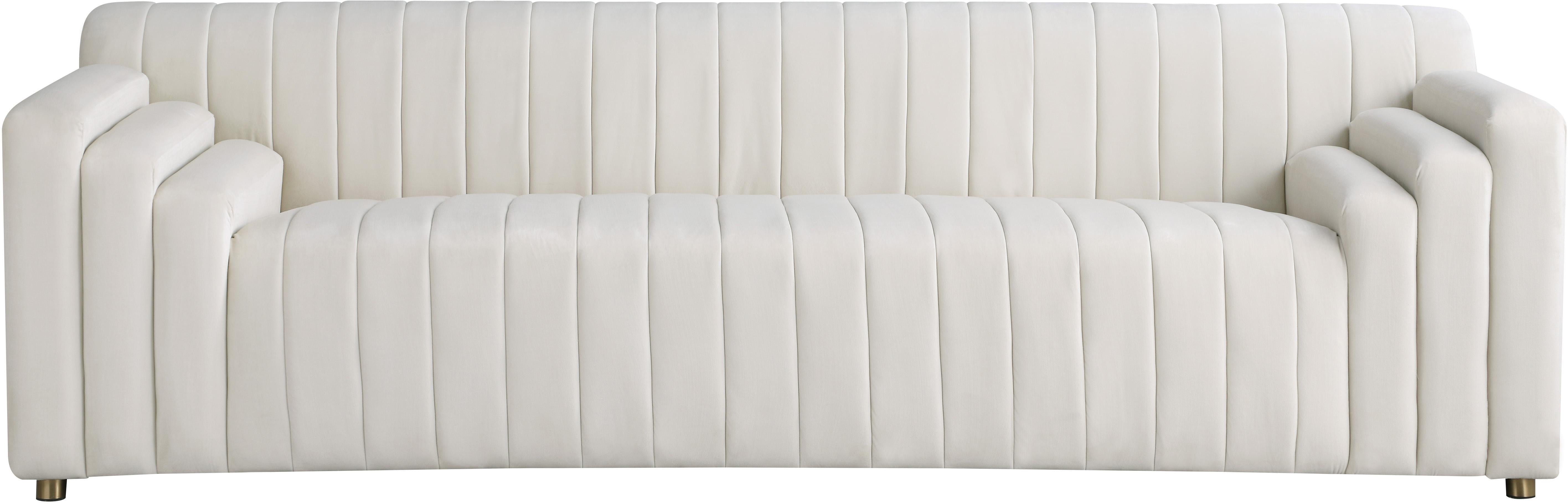 Naya Cream Velvet Sofa - Luxury Home Furniture (MI)